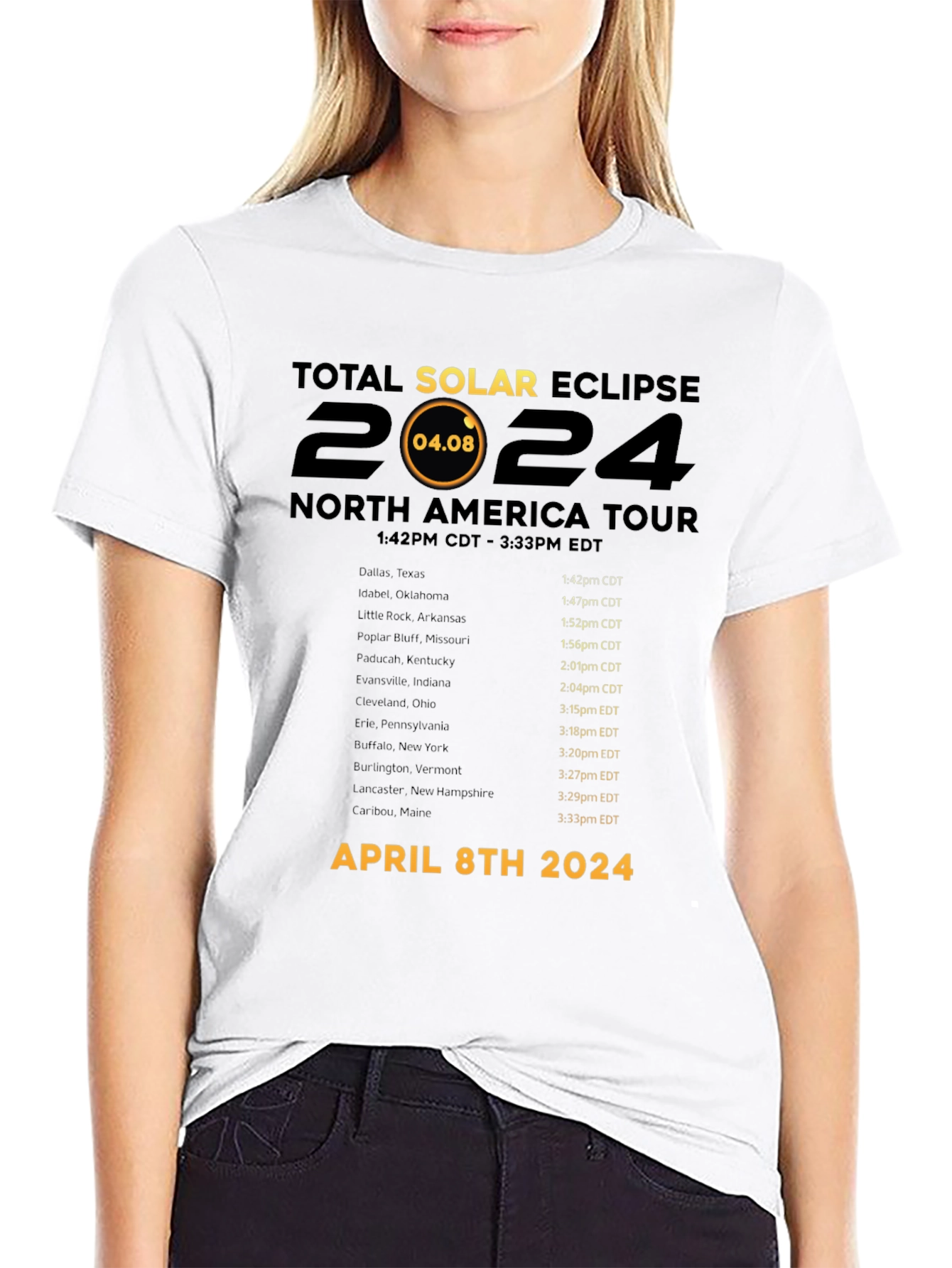 Total Solar Eclipse April 8th 2024 T-Shirt