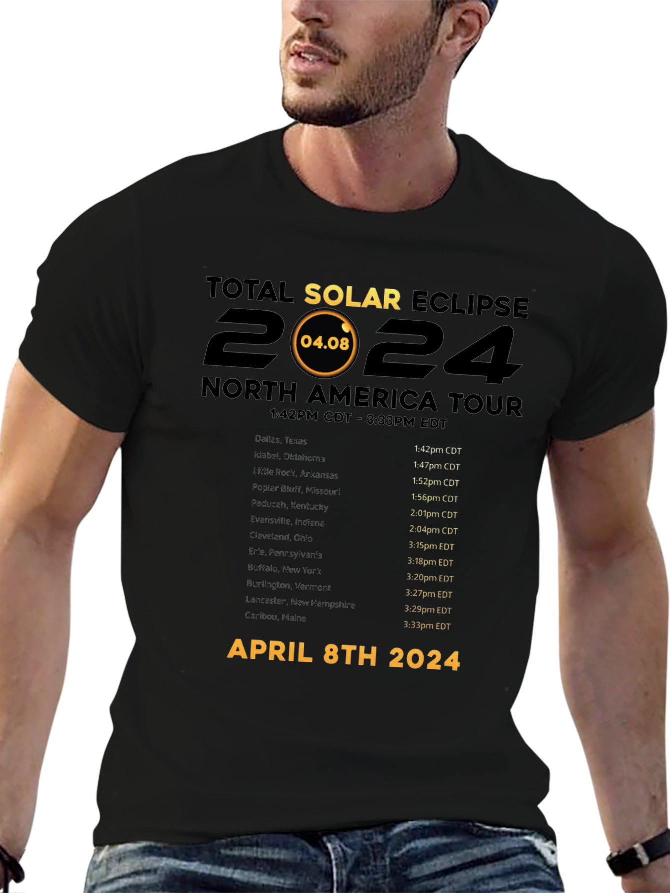 Total Solar Eclipse April 8th 2024 T-Shirt