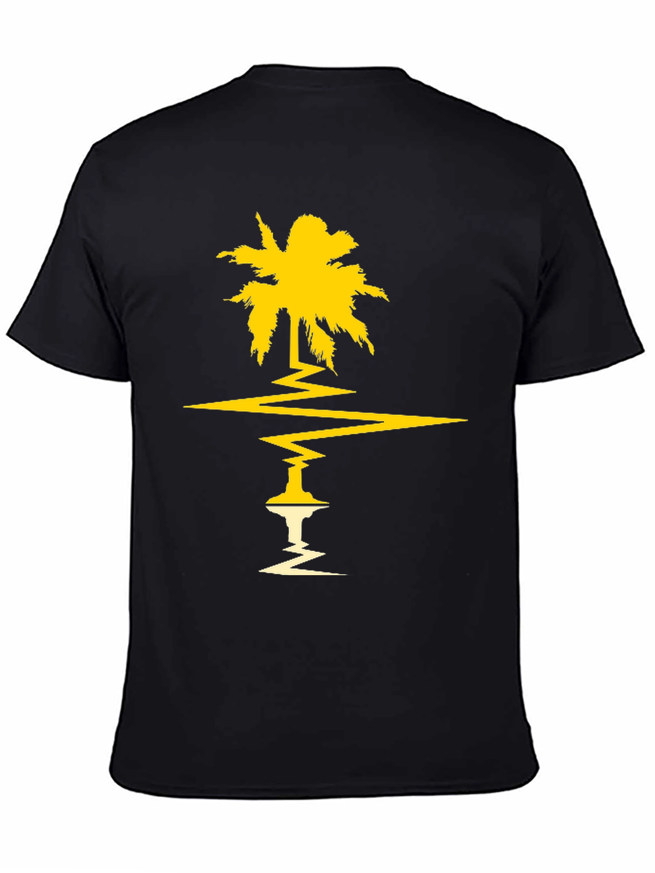 Palm Tree Graphic Tee - Black
