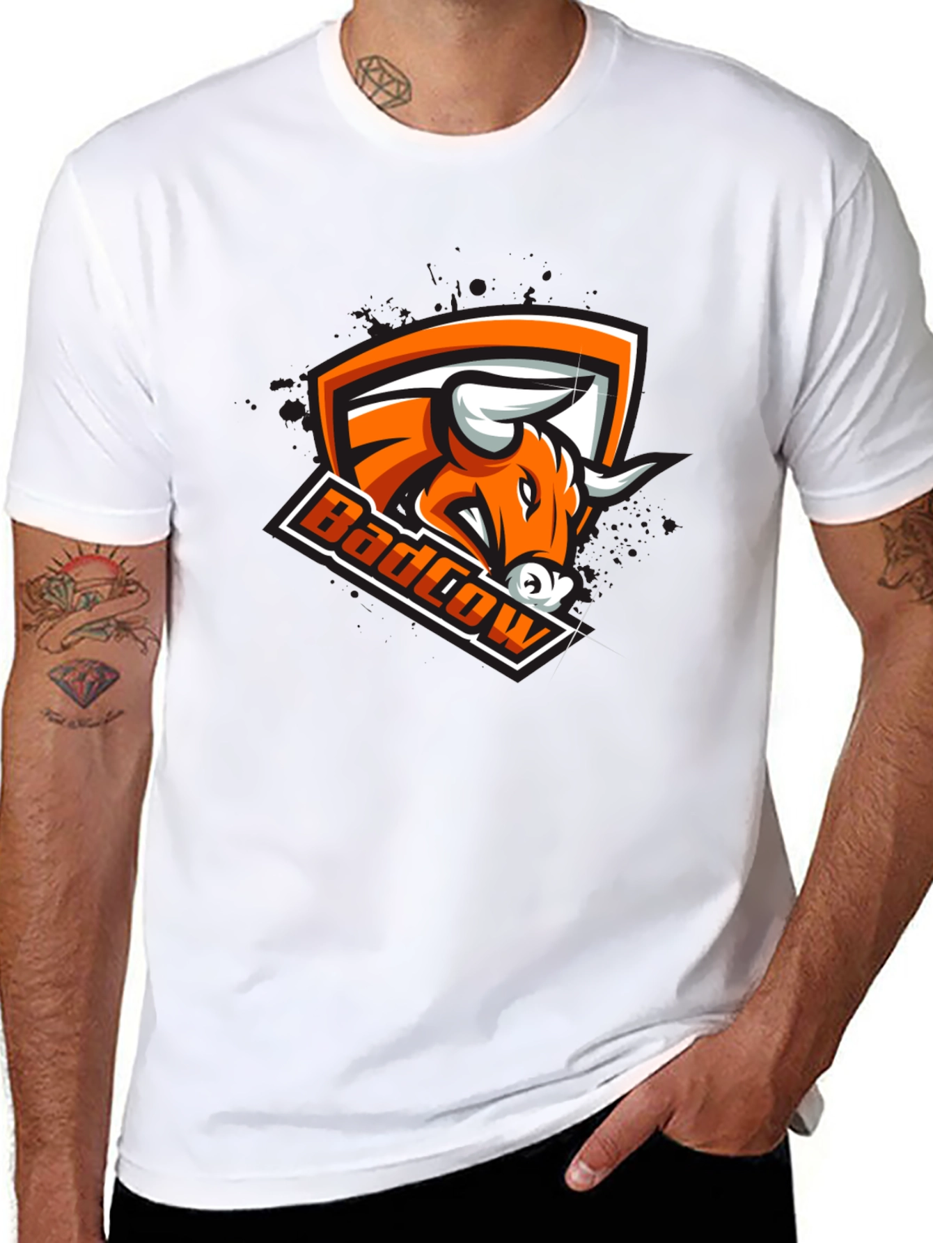 BadCow Graphic Black T-Shirt