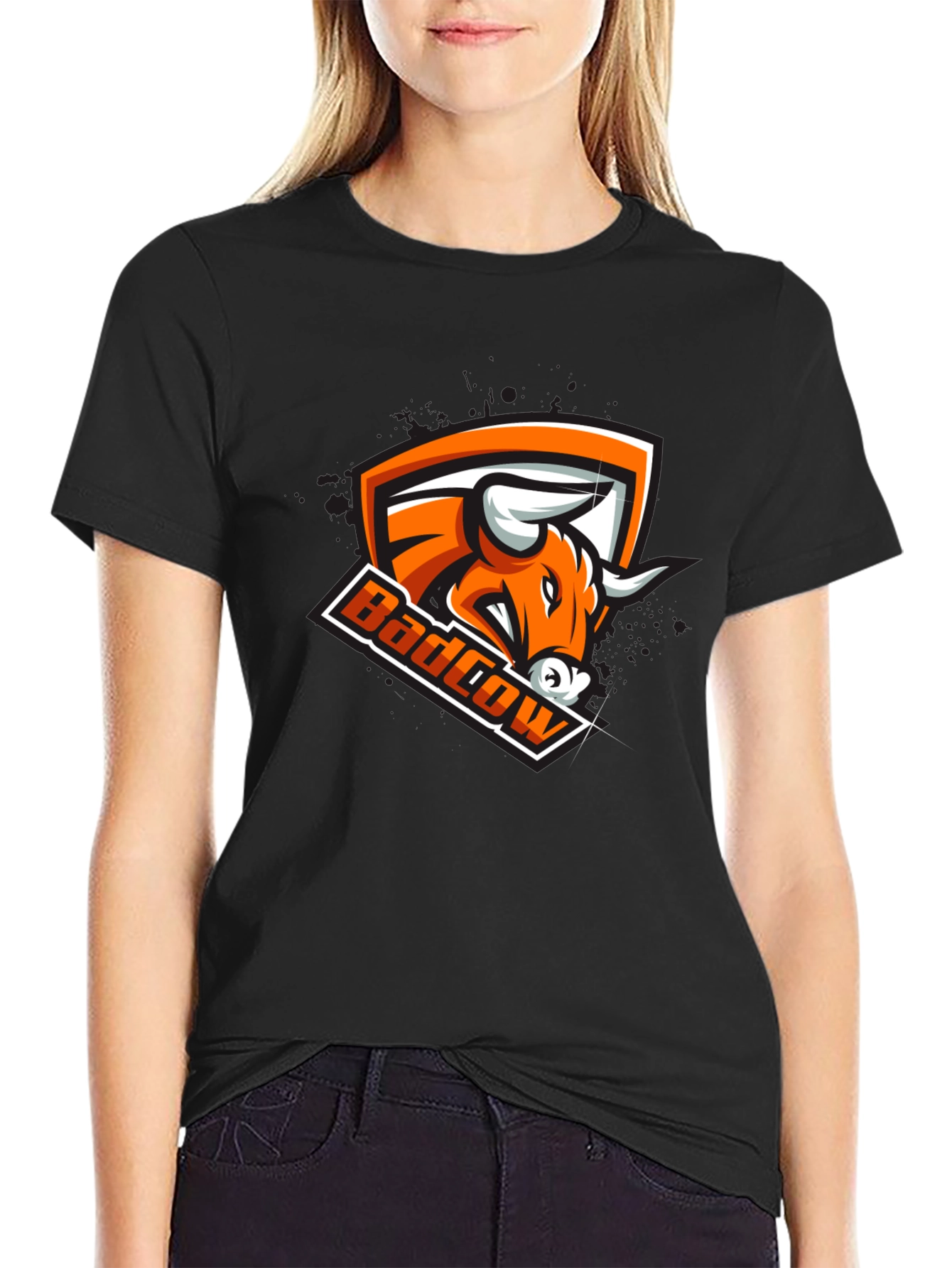 BadCow Graphic Black T-Shirt