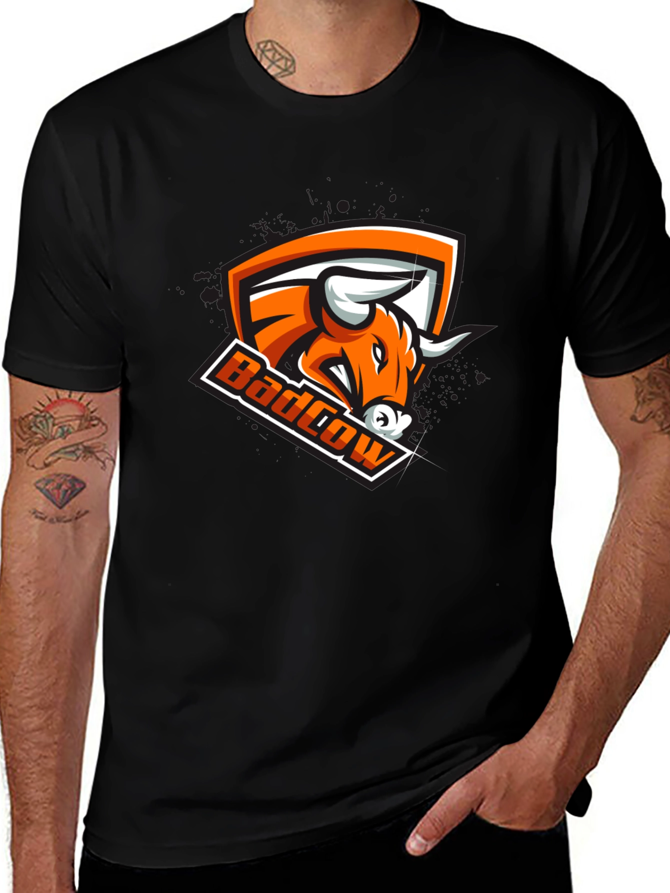 BadCow Graphic Black T-Shirt