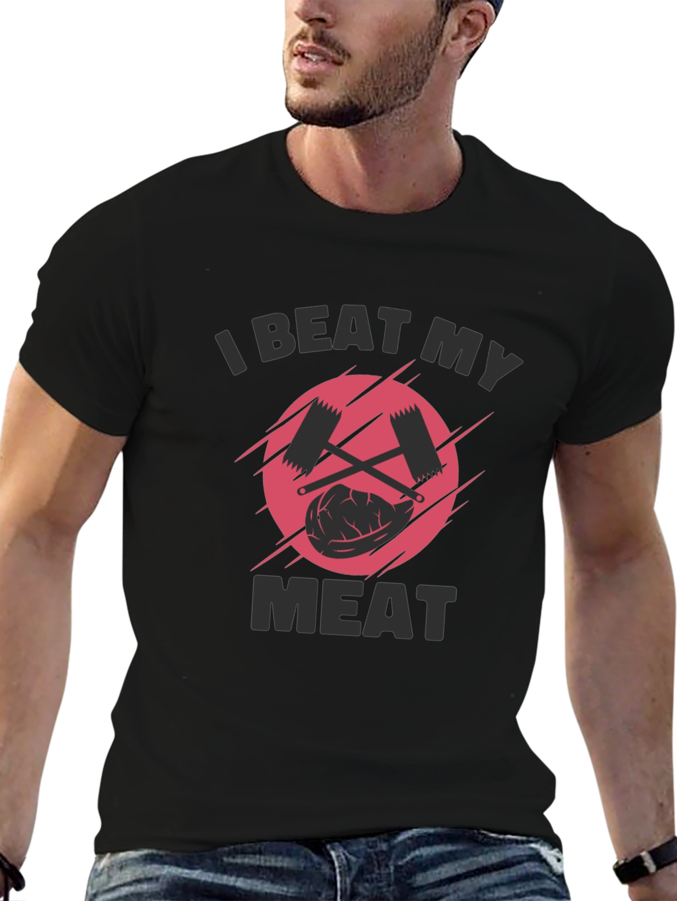 I Beat My Meat Funny BBQ T-Shirt