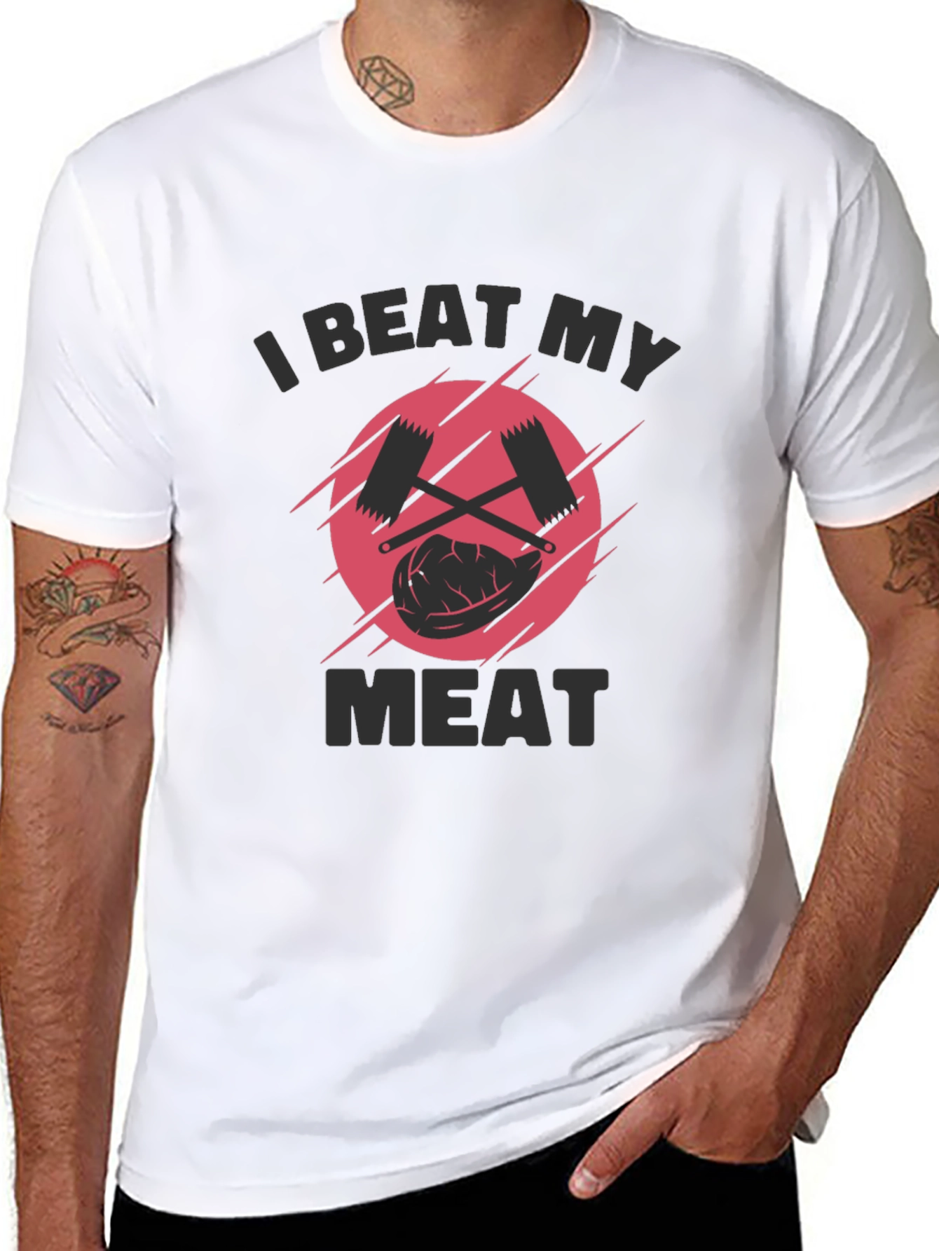 I Beat My Meat Funny BBQ T-Shirt