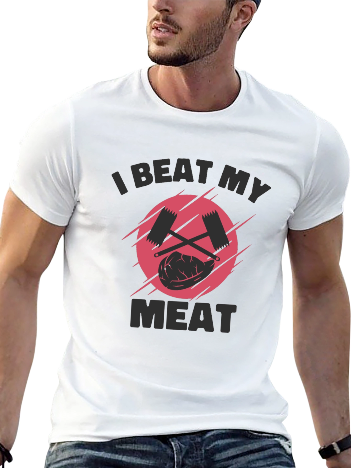 I Beat My Meat Funny BBQ T-Shirt