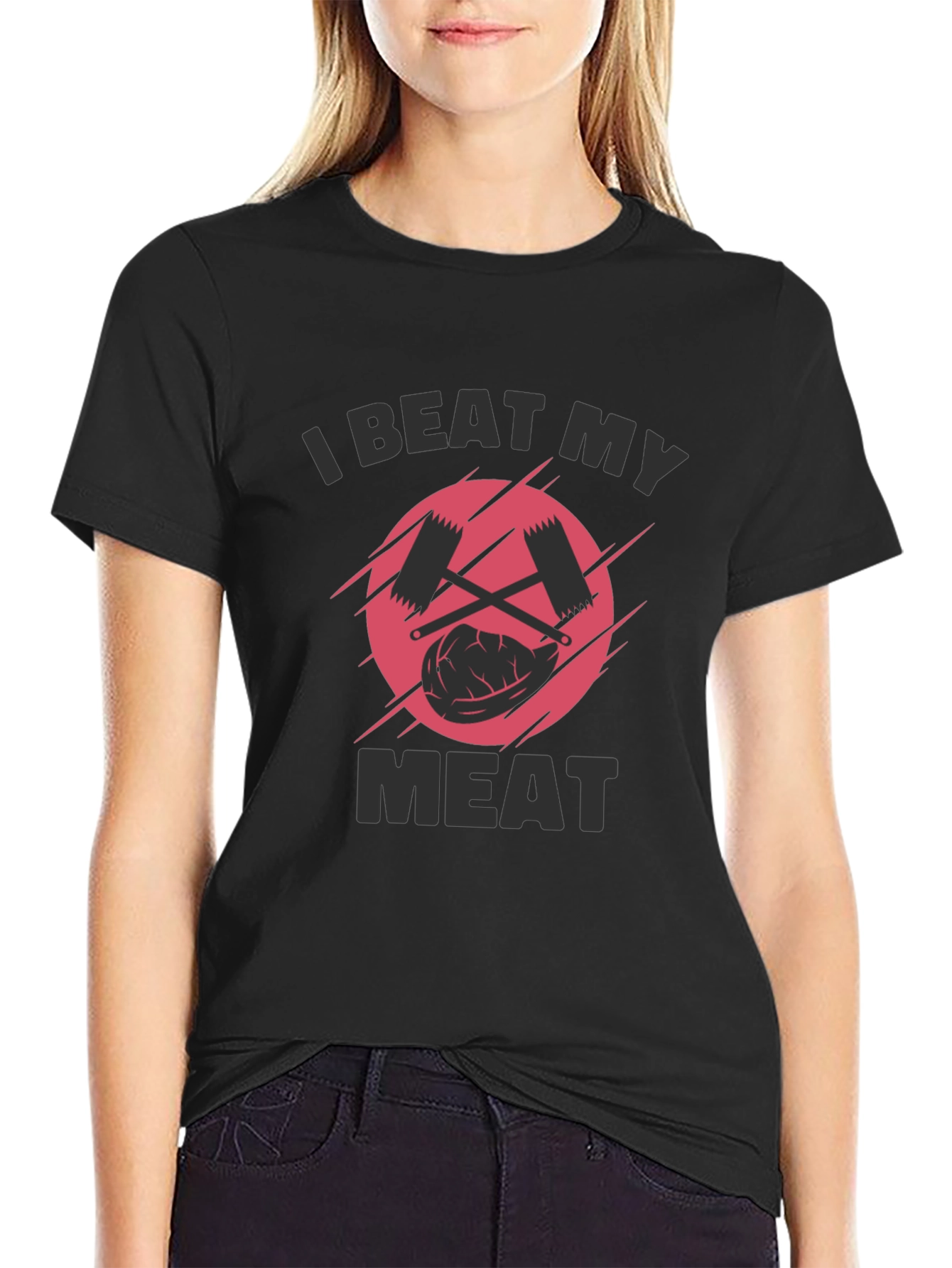 I Beat My Meat Funny BBQ T-Shirt