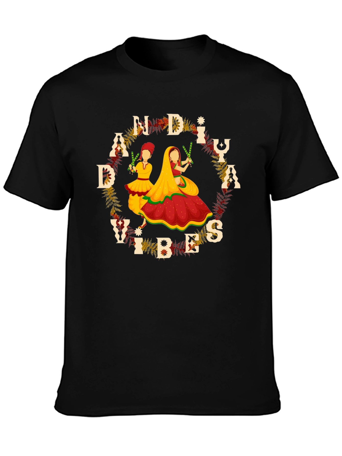 Navratri Dandiya Vibes Graphic T-Shirt