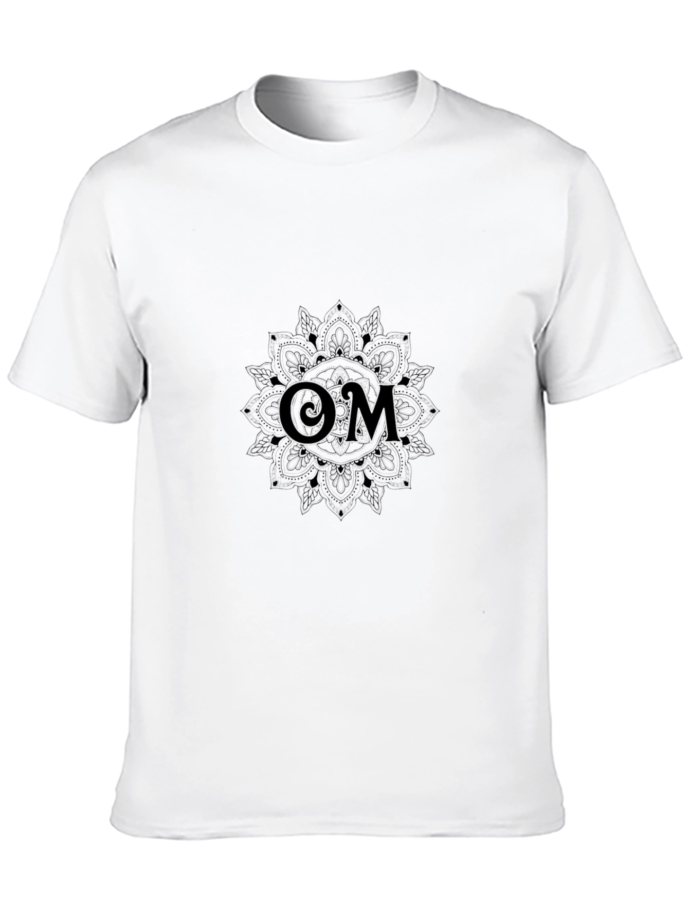 Om Mandala Graphic Black T-Shirt