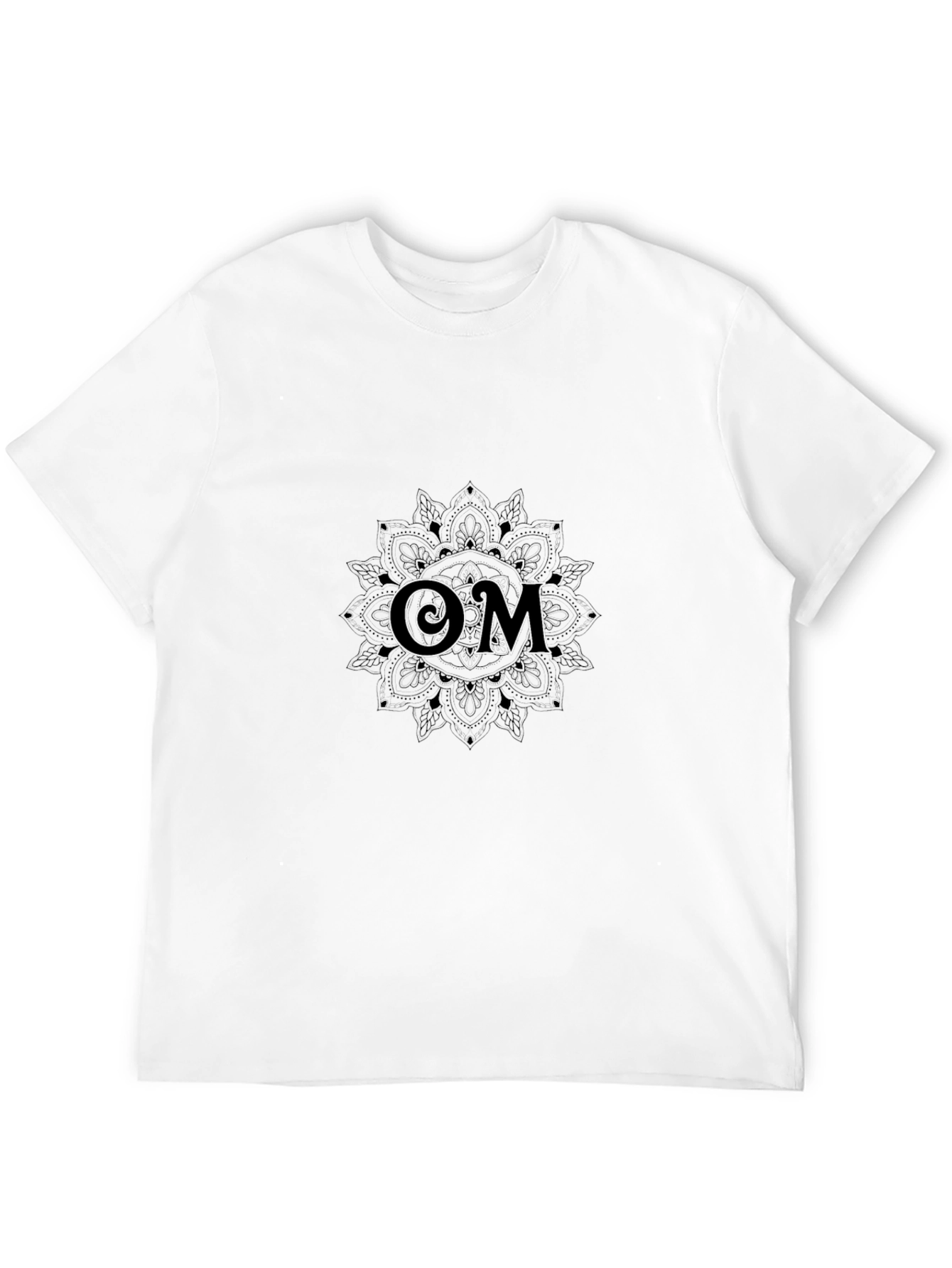 Om Mandala Graphic Black T-Shirt