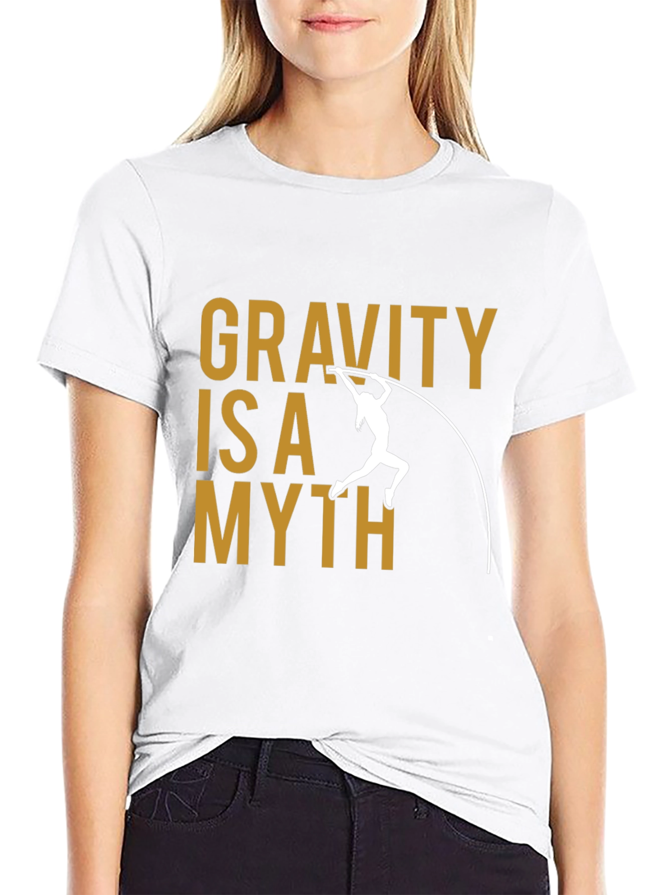 Gravity is a Myth T-Shirt Pole Vaulting