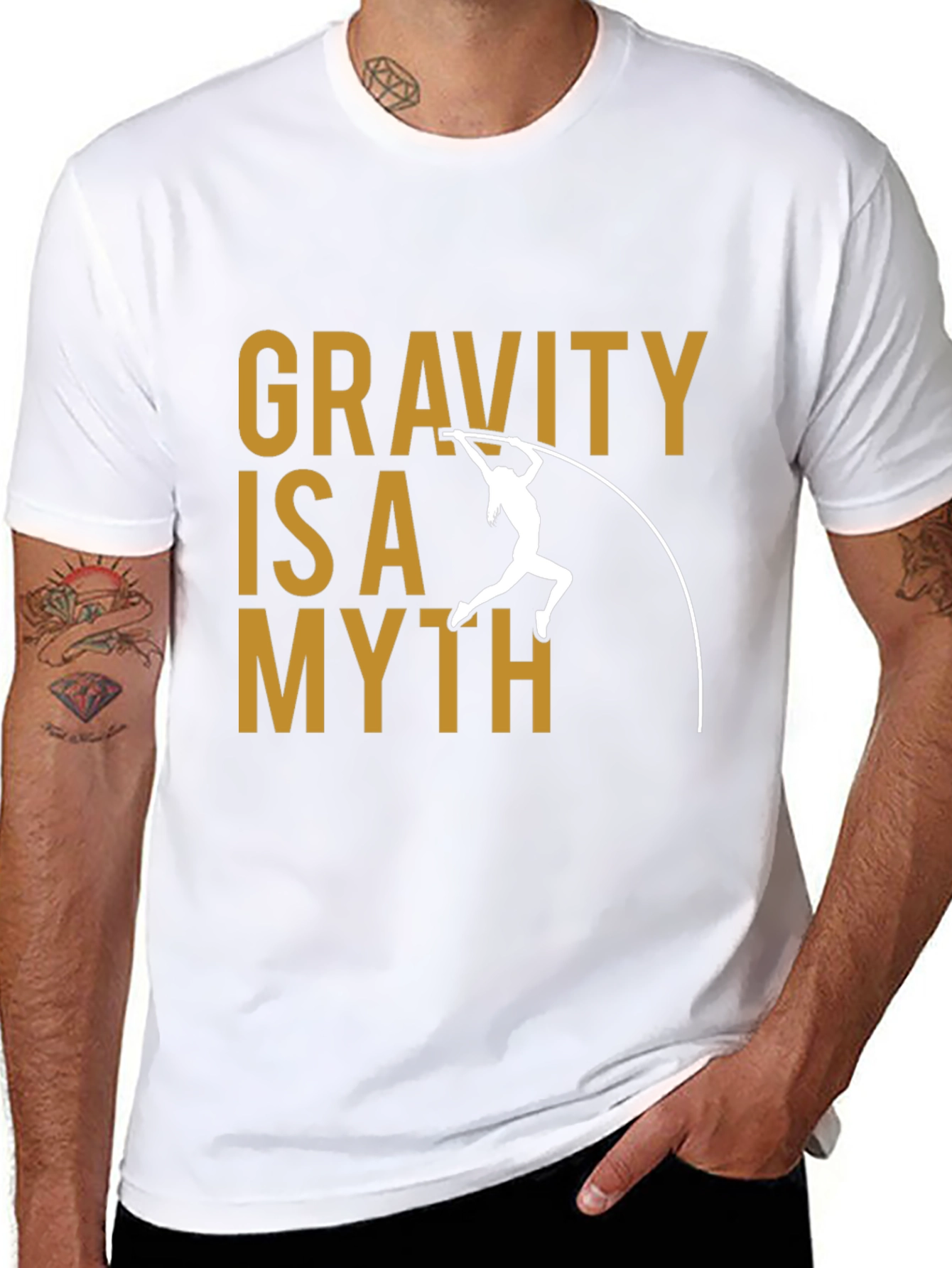 Gravity is a Myth T-Shirt Pole Vaulting