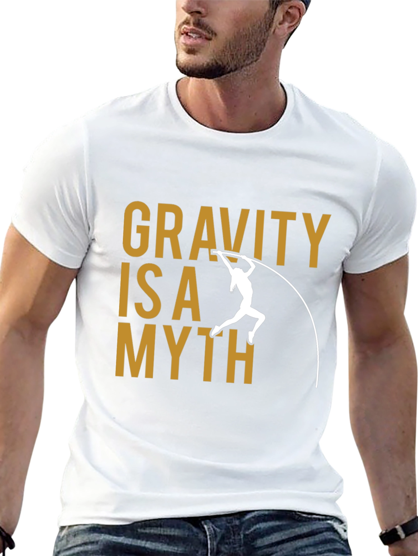 Gravity is a Myth T-Shirt Pole Vaulting