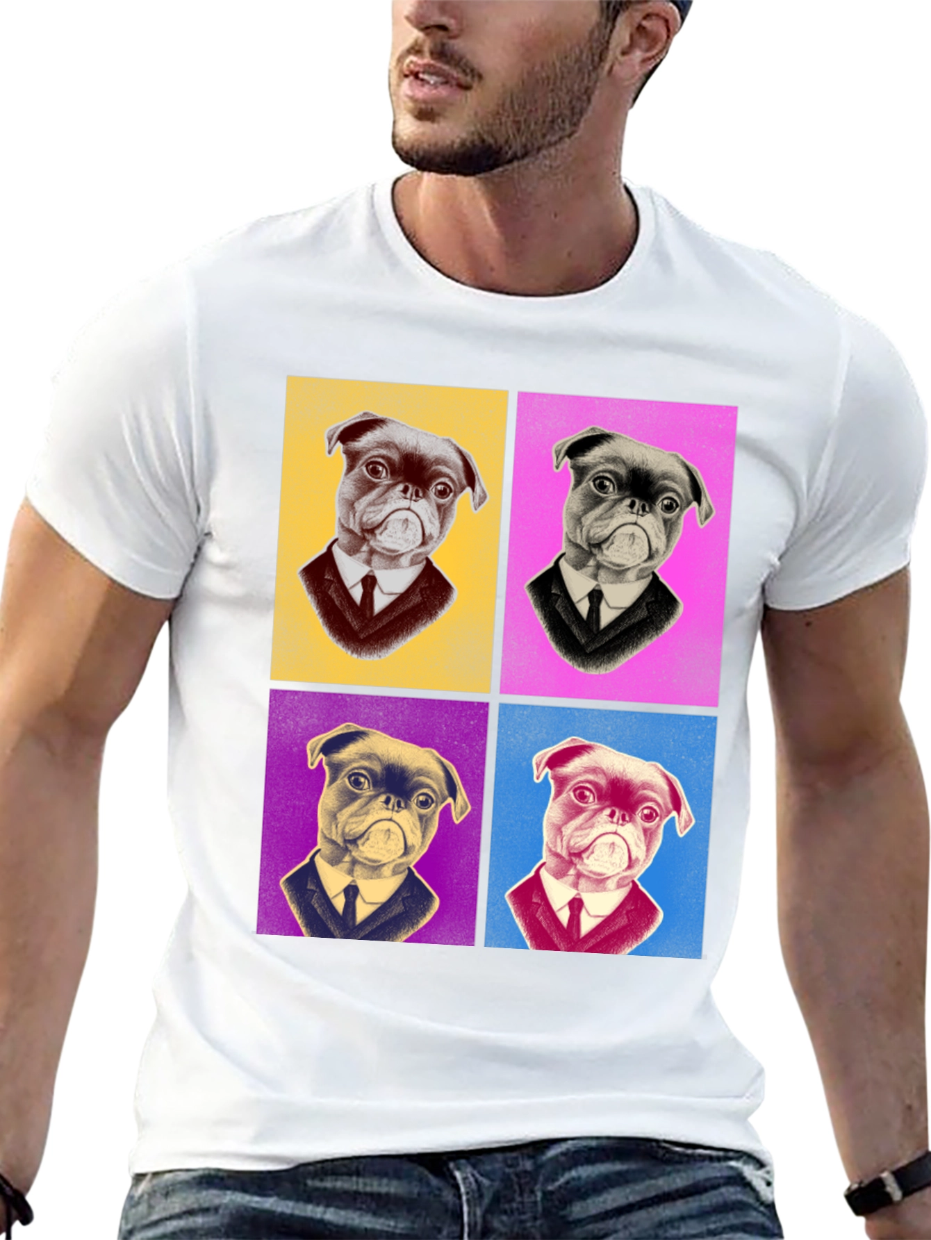 Pop Art Pug T-Shirt - Stylish Graphic Tee