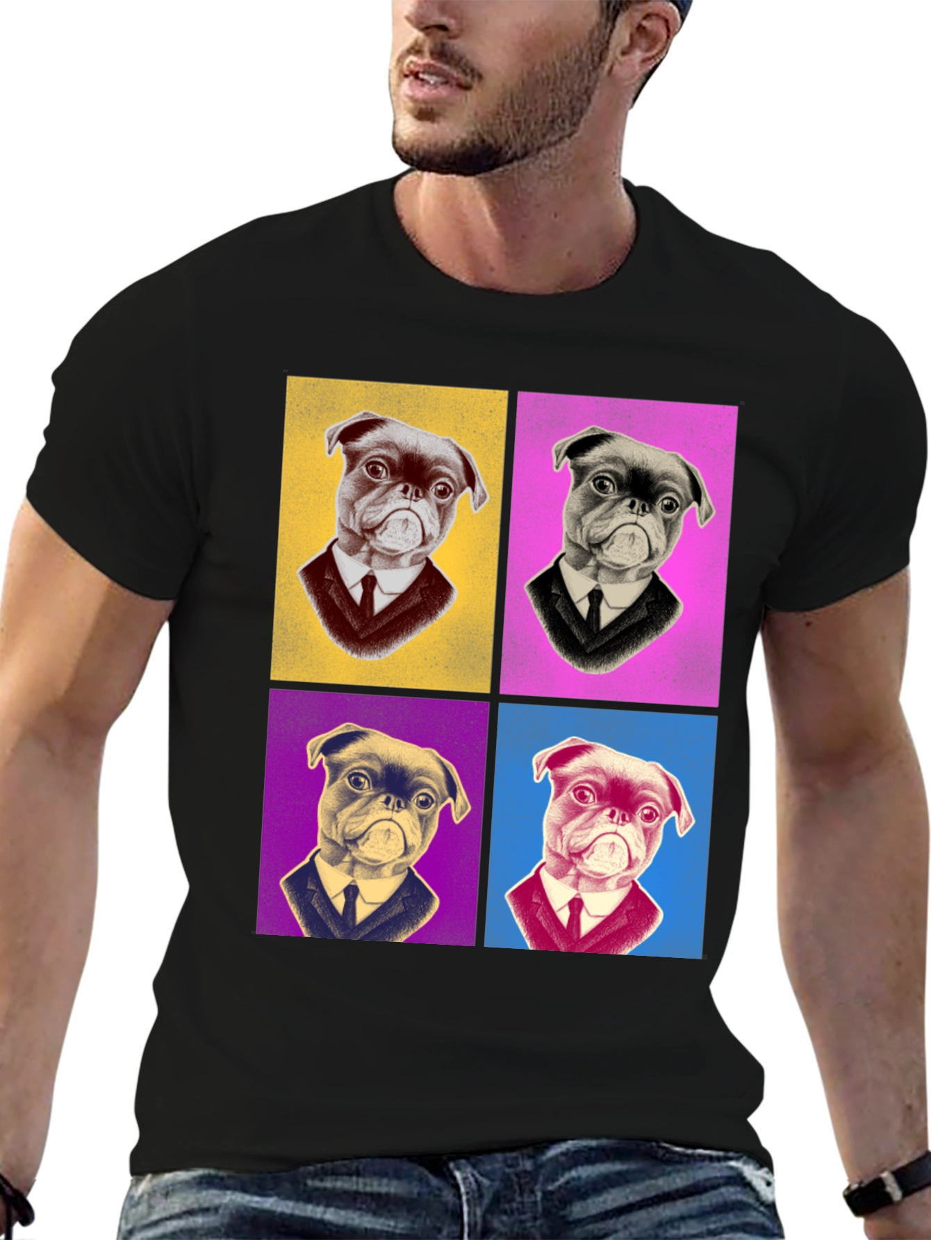 Pop Art Pug T-Shirt - Stylish Graphic Tee