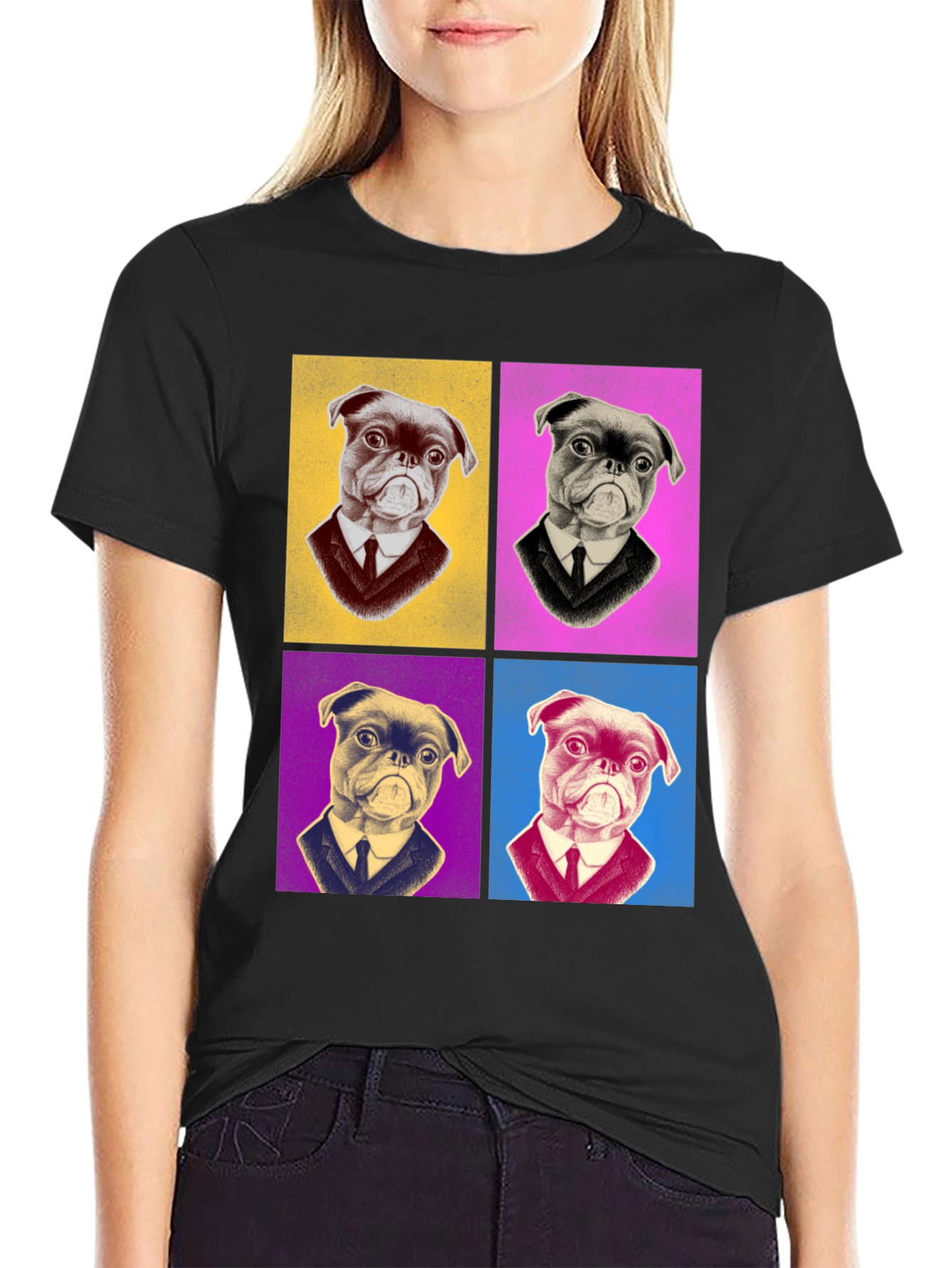 Pop Art Pug T-Shirt - Stylish Graphic Tee