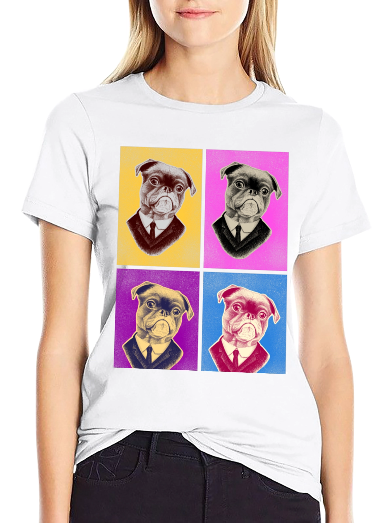 Pop Art Pug T-Shirt - Stylish Graphic Tee