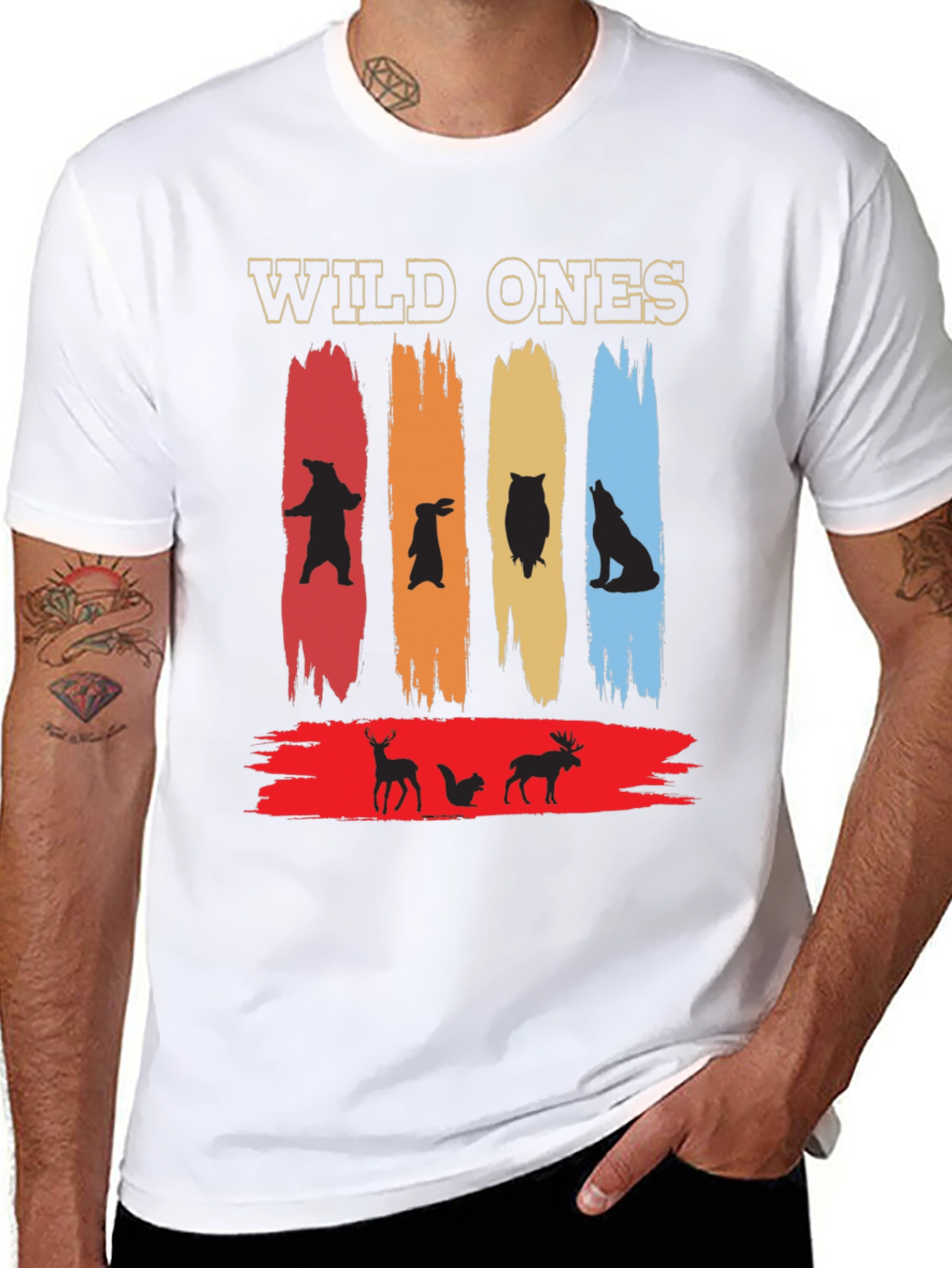 Wild Ones Animal Graphic Tee - Nature Inspired Design