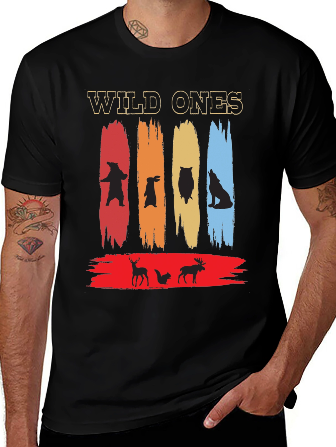 Wild Ones Animal Graphic Tee - Nature Inspired Design