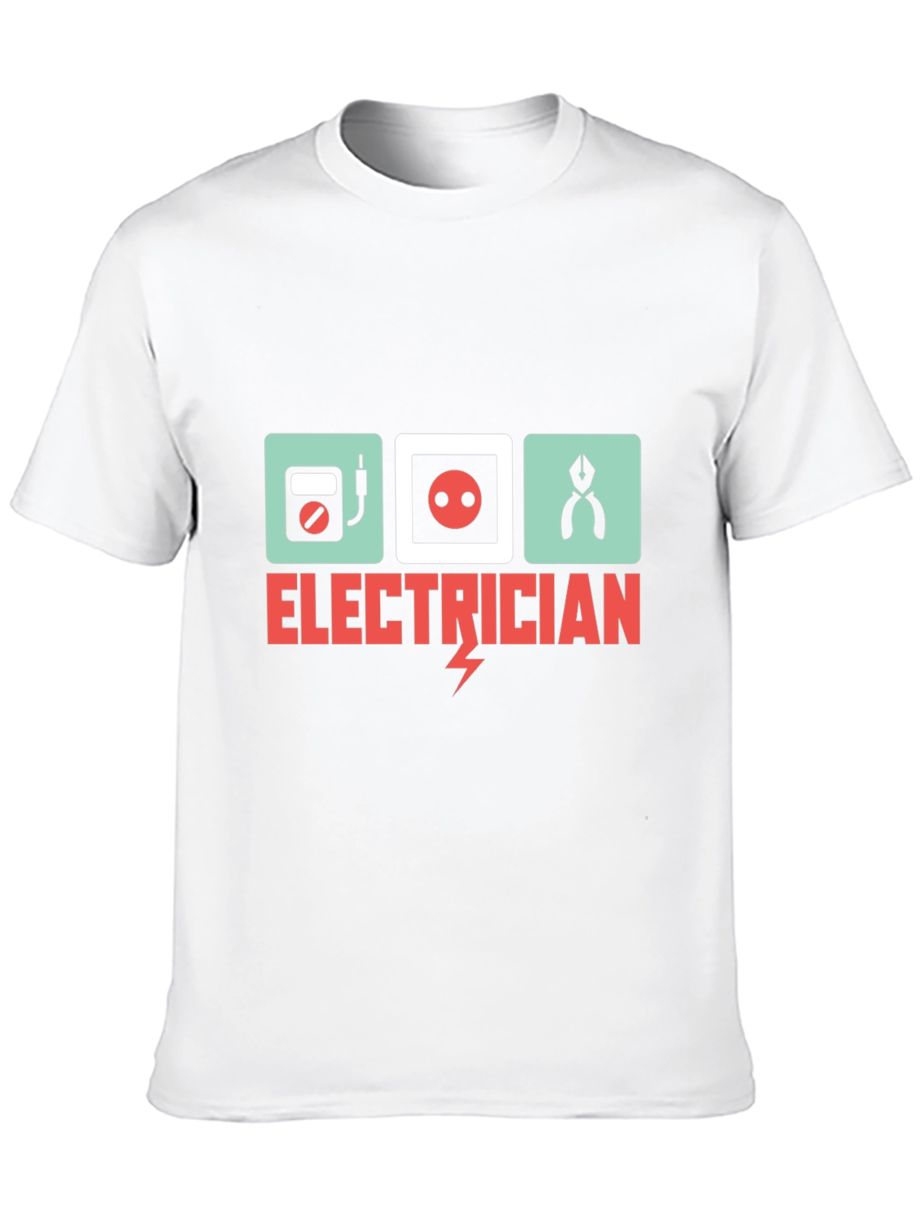 Electrician Graphic Tee - Black Cotton T-Shirt