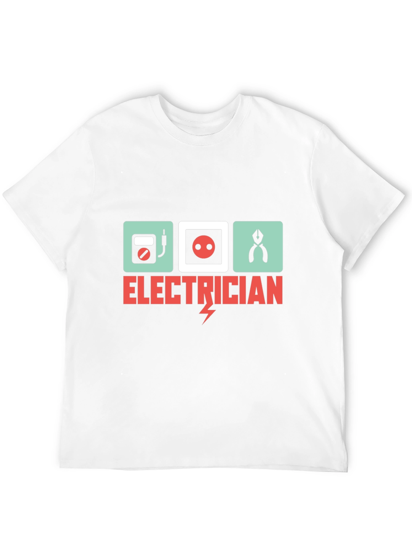 Electrician Graphic Tee - Black Cotton T-Shirt