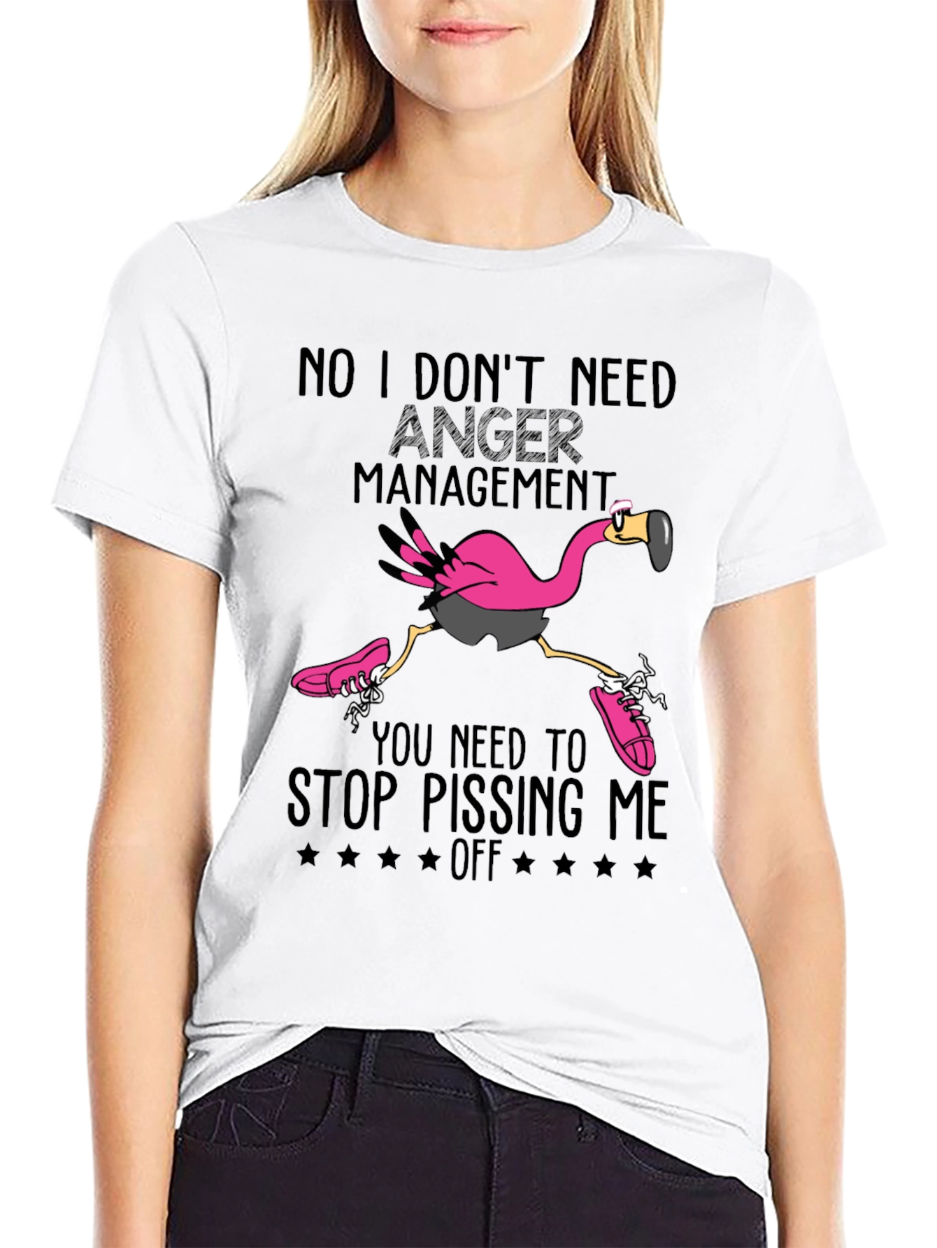 Anger Management Flamingo Graphic Tee