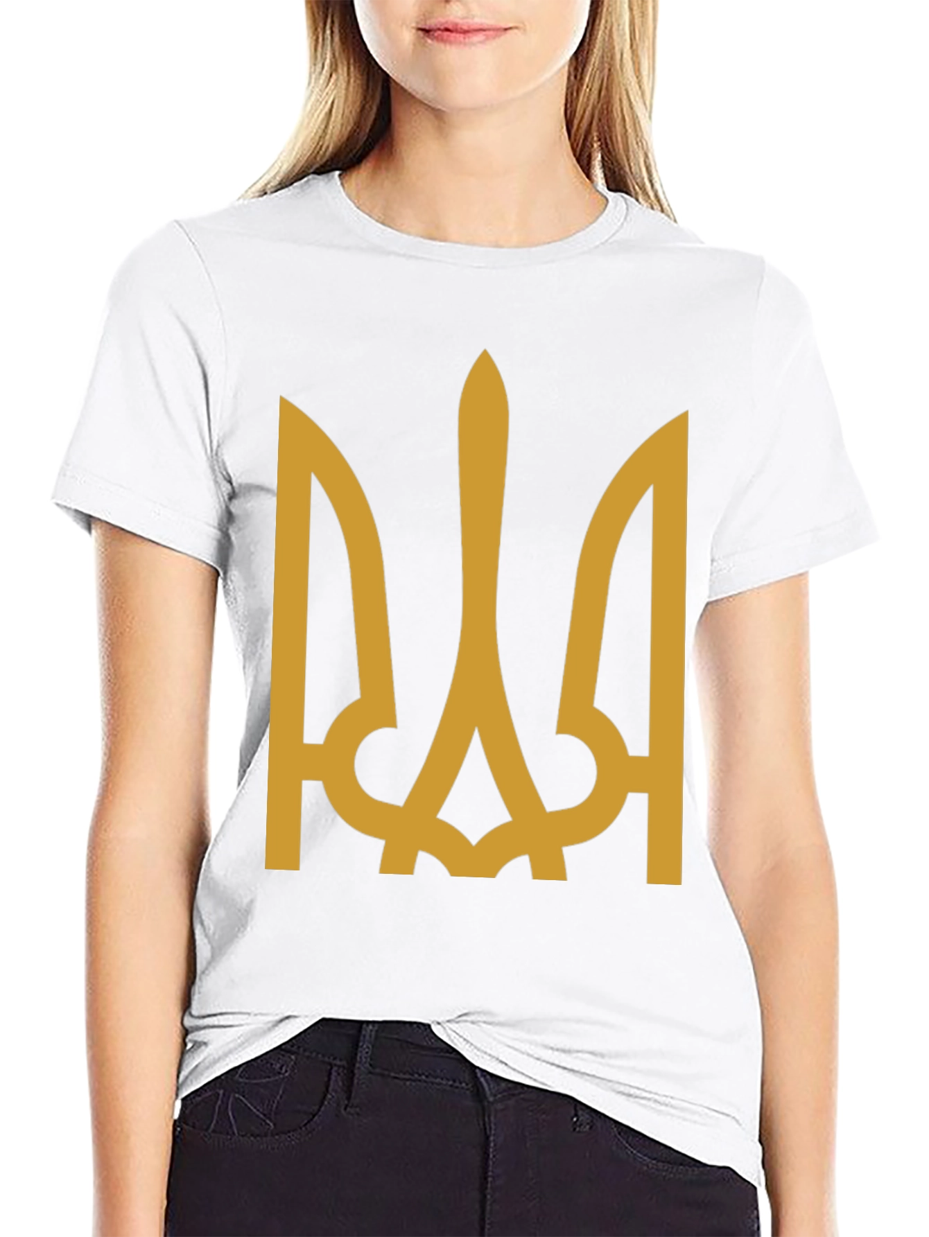Ukraine Trident Symbol T-Shirt - Black