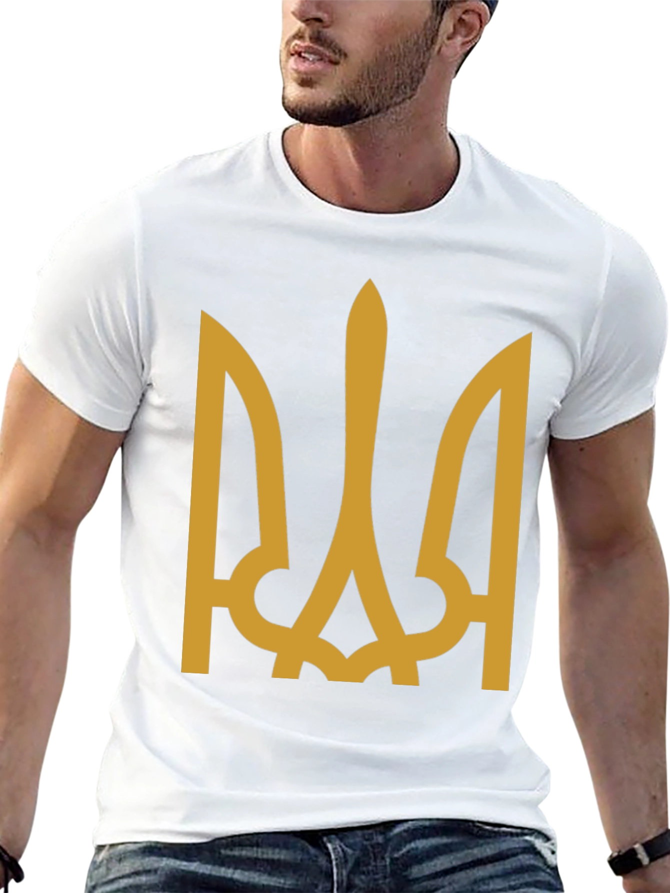 Ukraine Trident Symbol T-Shirt - Black