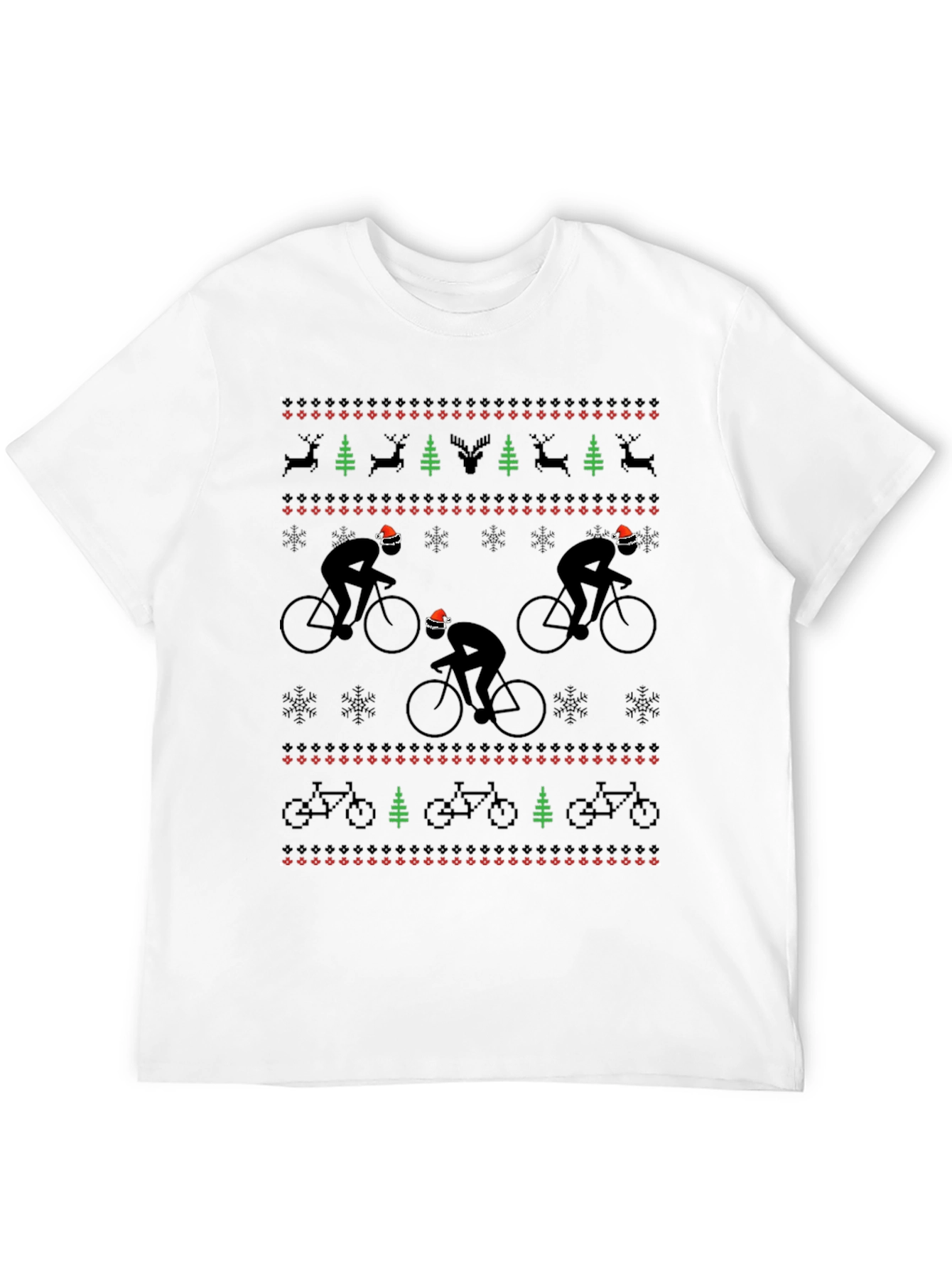 Cyclist Christmas Sweater T-Shirt