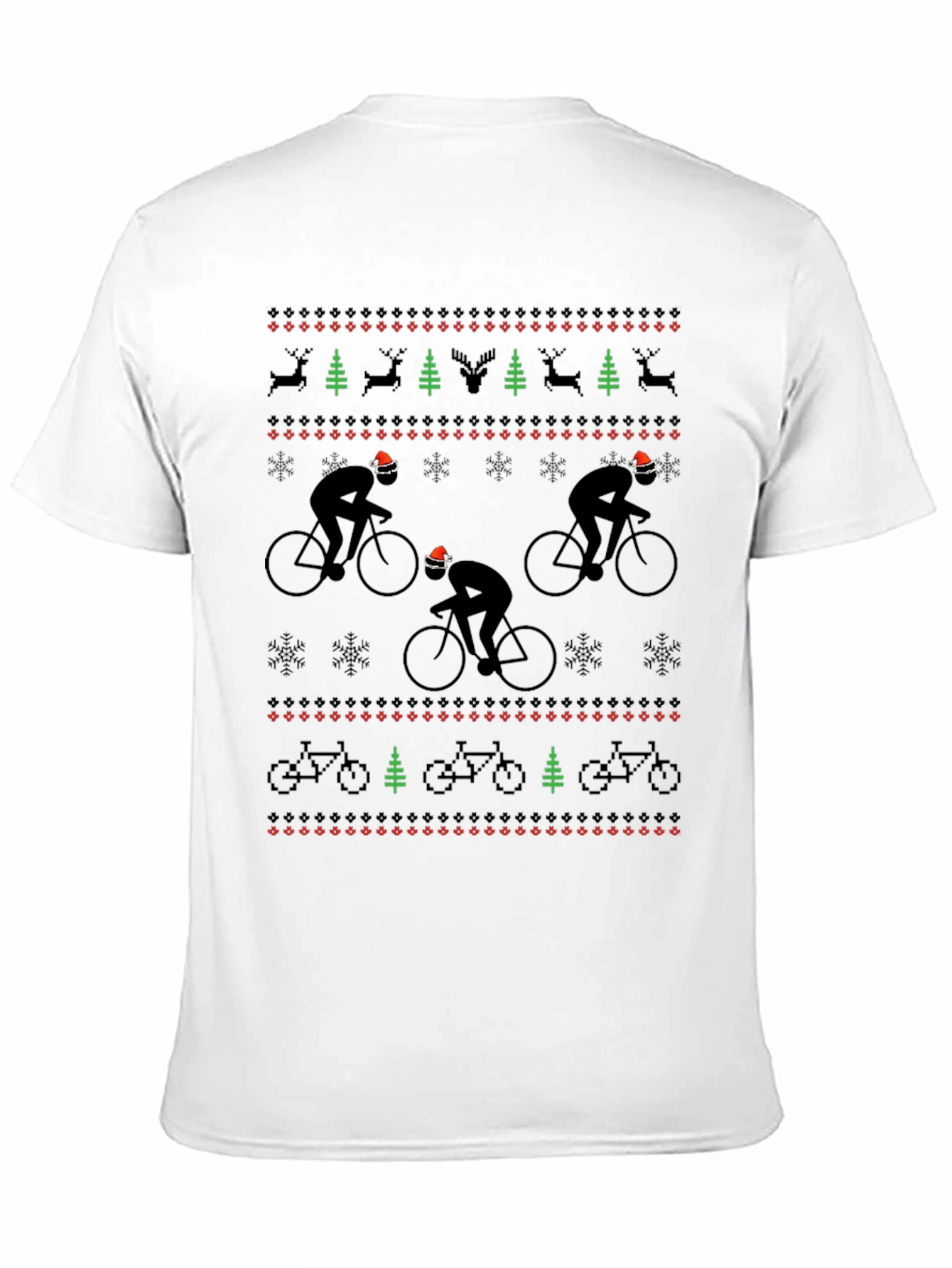 Cyclist Christmas Sweater T-Shirt