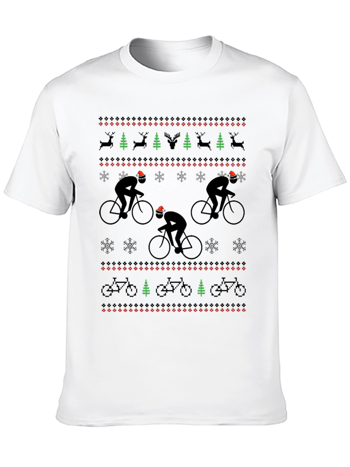 Cyclist Christmas Sweater T-Shirt