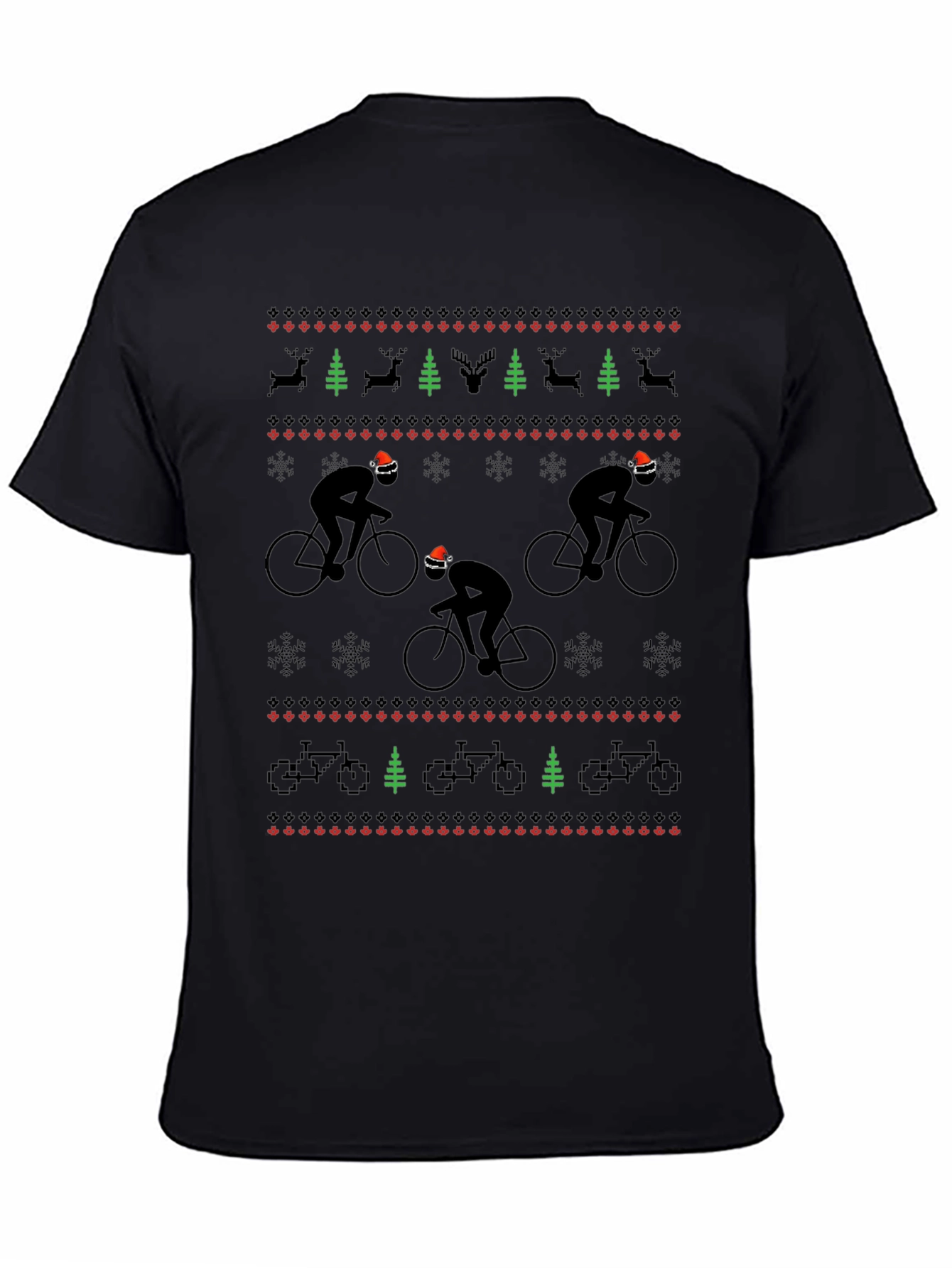 Cyclist Christmas Sweater T-Shirt