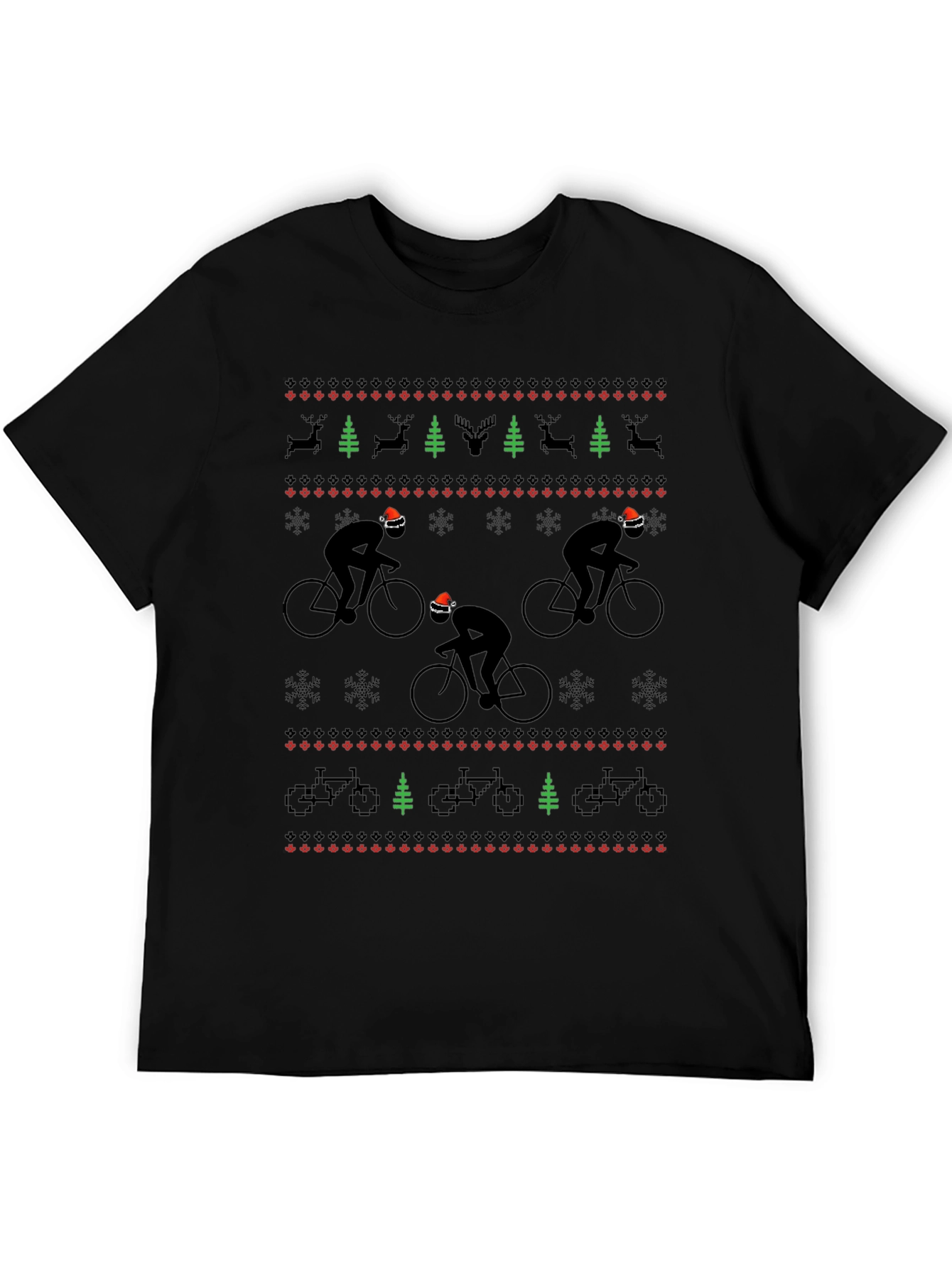Cyclist Christmas Sweater T-Shirt