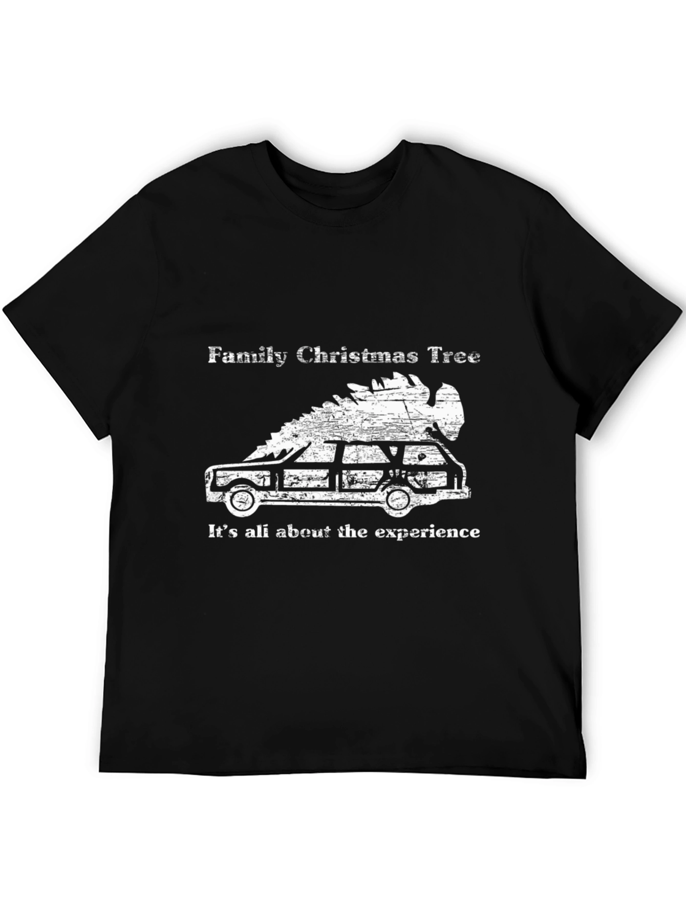 Family Christmas Tree Car T-Shirt - Holiday Fun