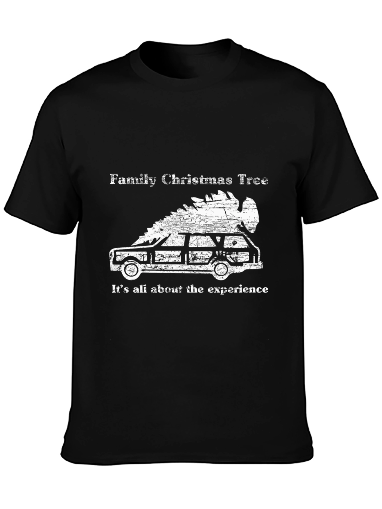 Family Christmas Tree Car T-Shirt - Holiday Fun