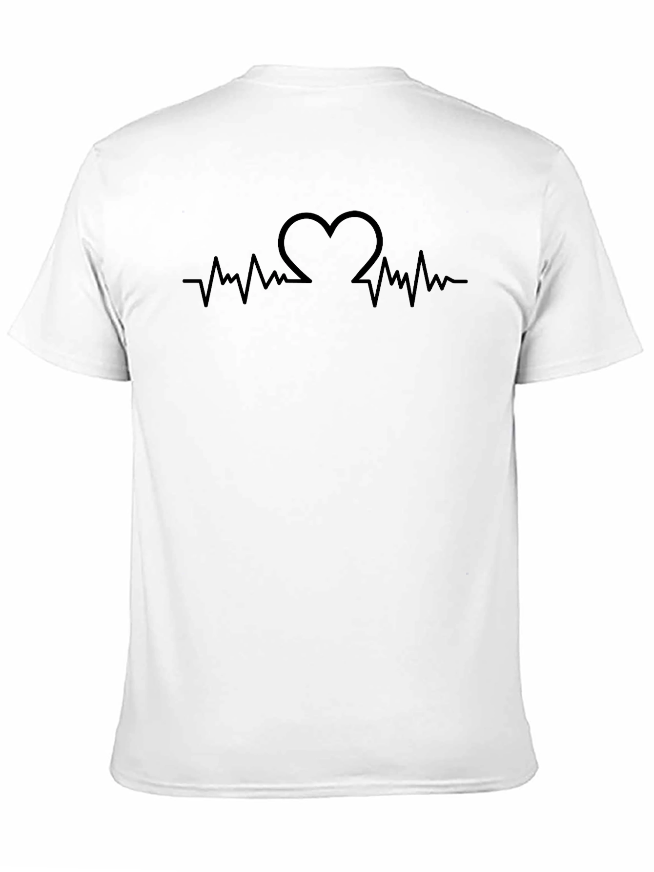 Heartbeat Heart Graphic T-Shirt - Stylish & Comfortable