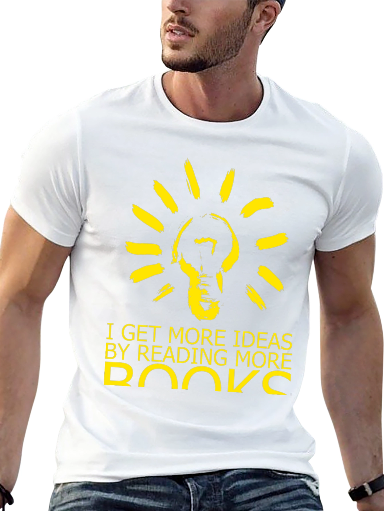 Reading Ideas Graphic Tee - Black Cotton Blend