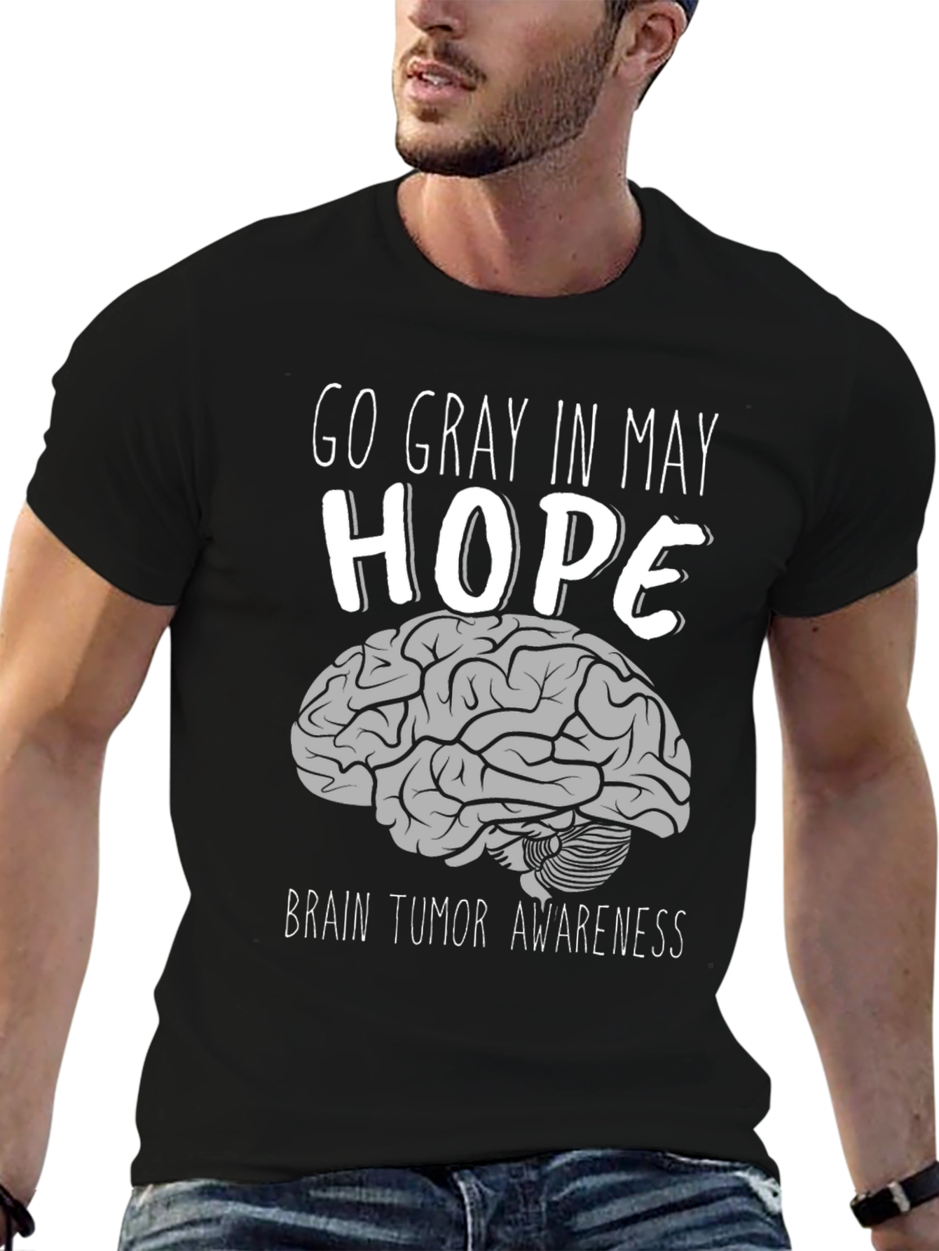 Go Gray In May Brain Tumor Awareness T-Shirt