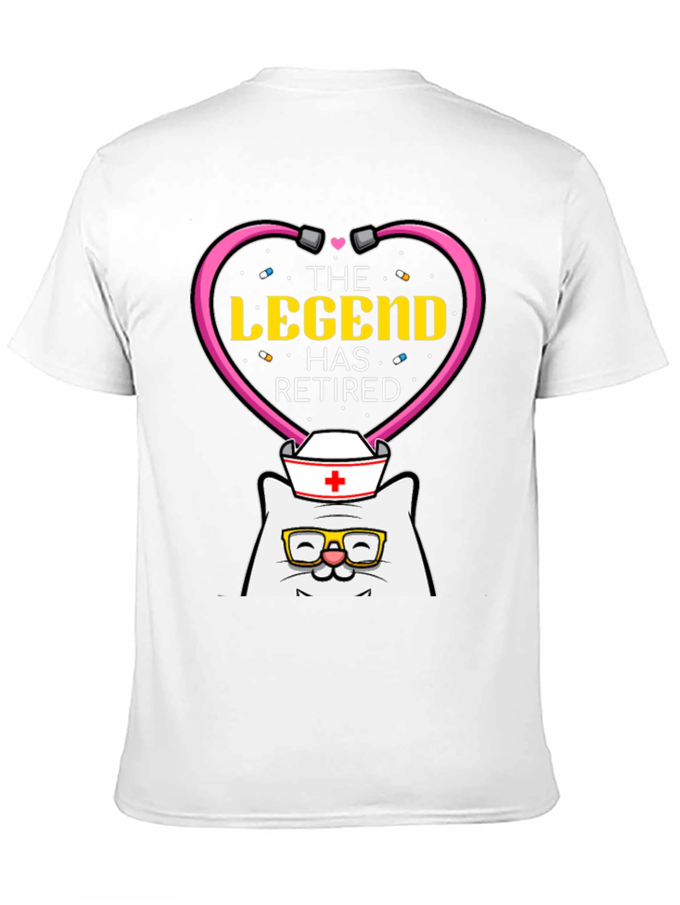 The Legend Has Retired Nurse Cat T-Shirt