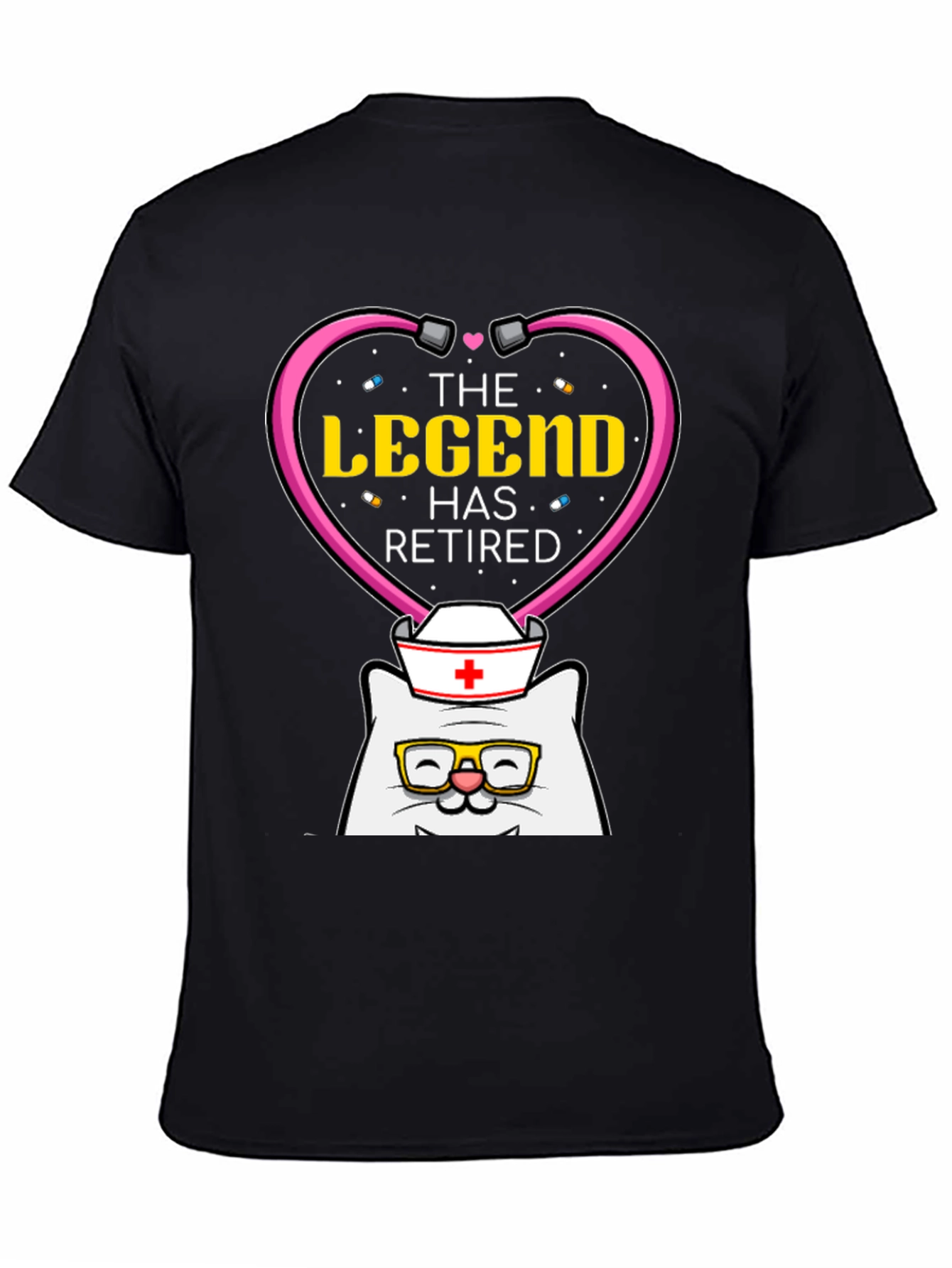 The Legend Has Retired Nurse Cat T-Shirt