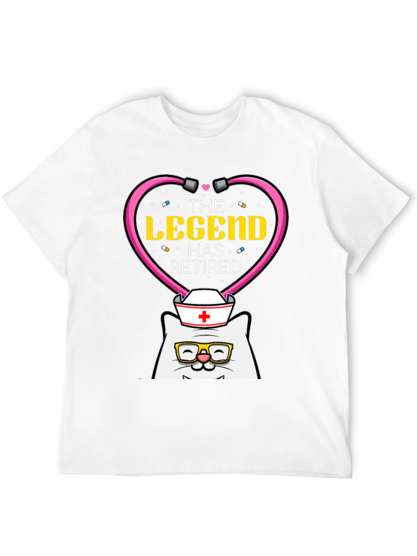 The Legend Has Retired Nurse Cat T-Shirt