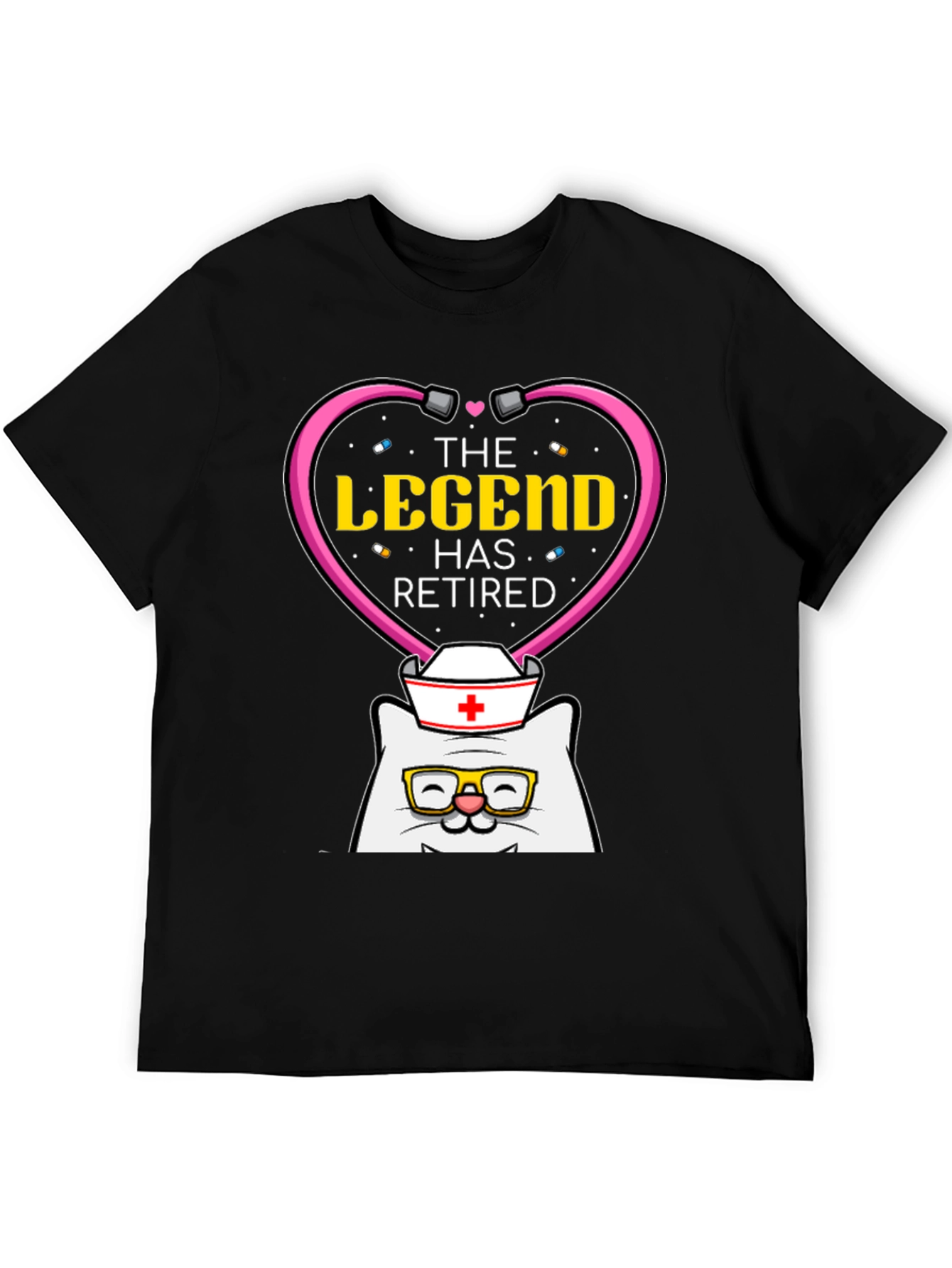 The Legend Has Retired Nurse Cat T-Shirt