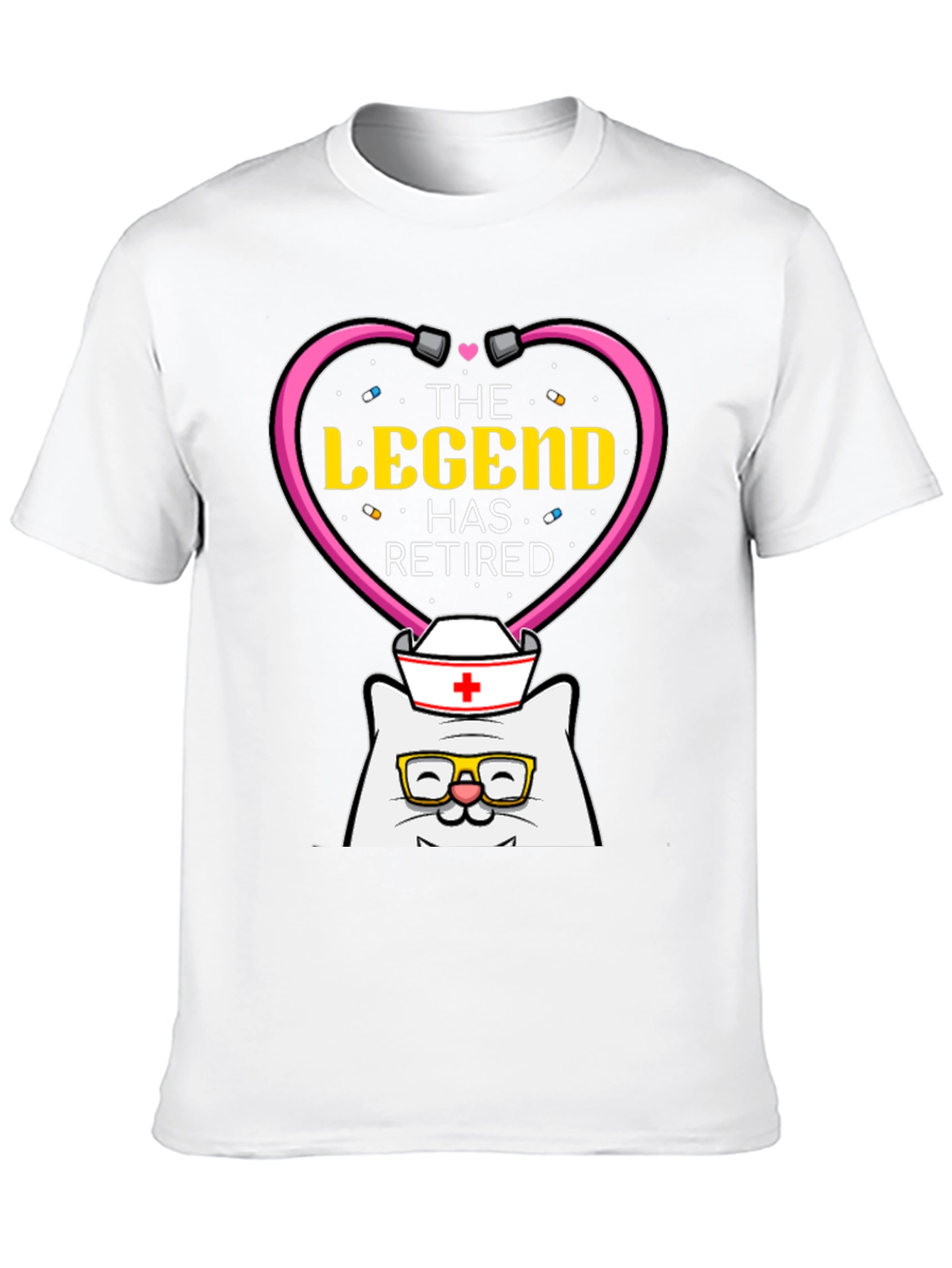 The Legend Has Retired Nurse Cat T-Shirt