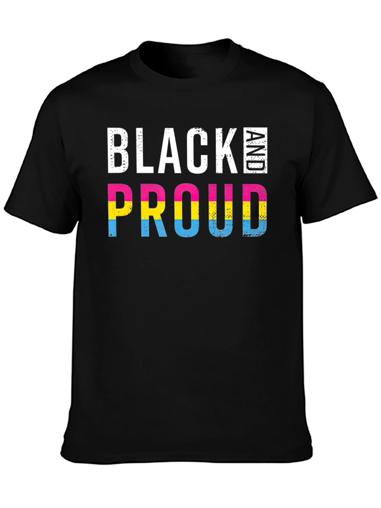 Black and Proud Pansexual Pride T-Shirt