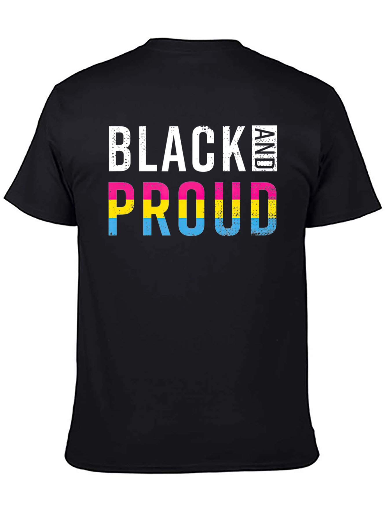 Black and Proud Pansexual Pride T-Shirt