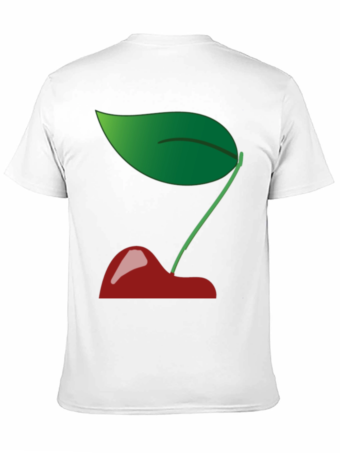 Cherry Graphic Print T-Shirt - Casual Cotton Tee