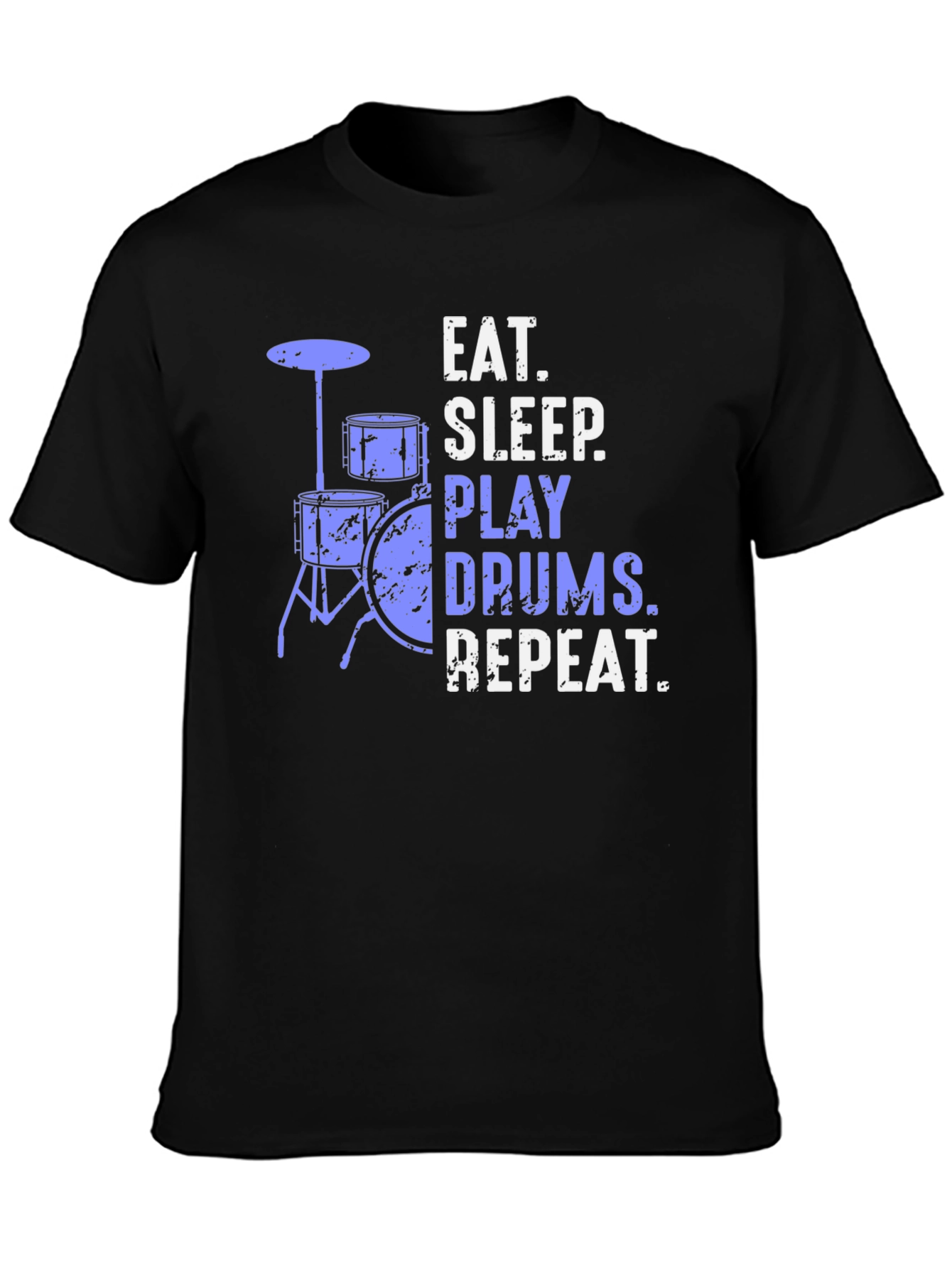 Eat Sleep Play Drums Repeat Graphic Tee