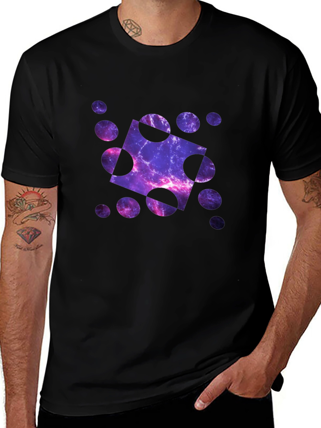 Galaxy Sphere Graphic T-Shirt