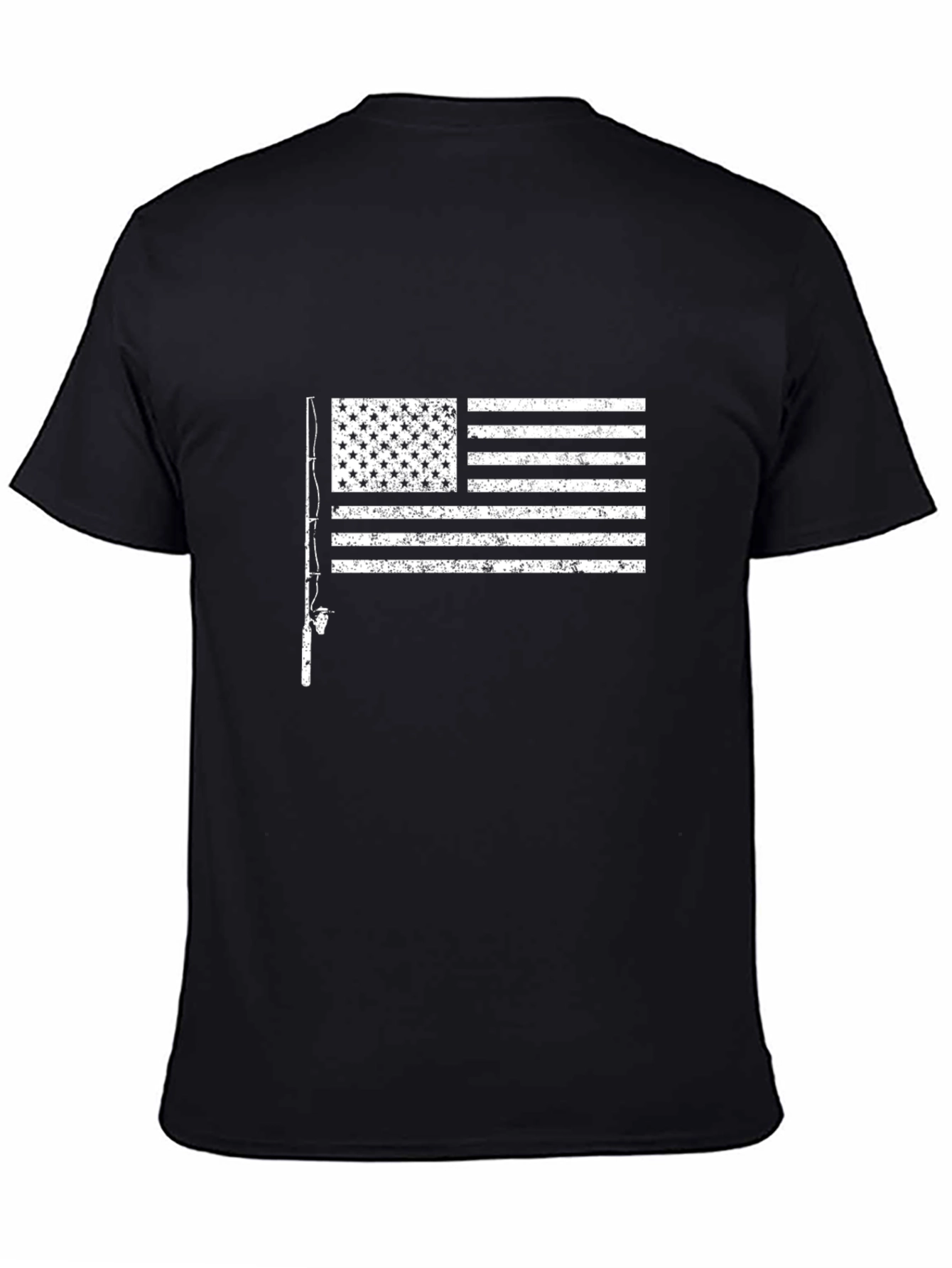 Fishing Flag Graphic T-Shirt - USA Pride