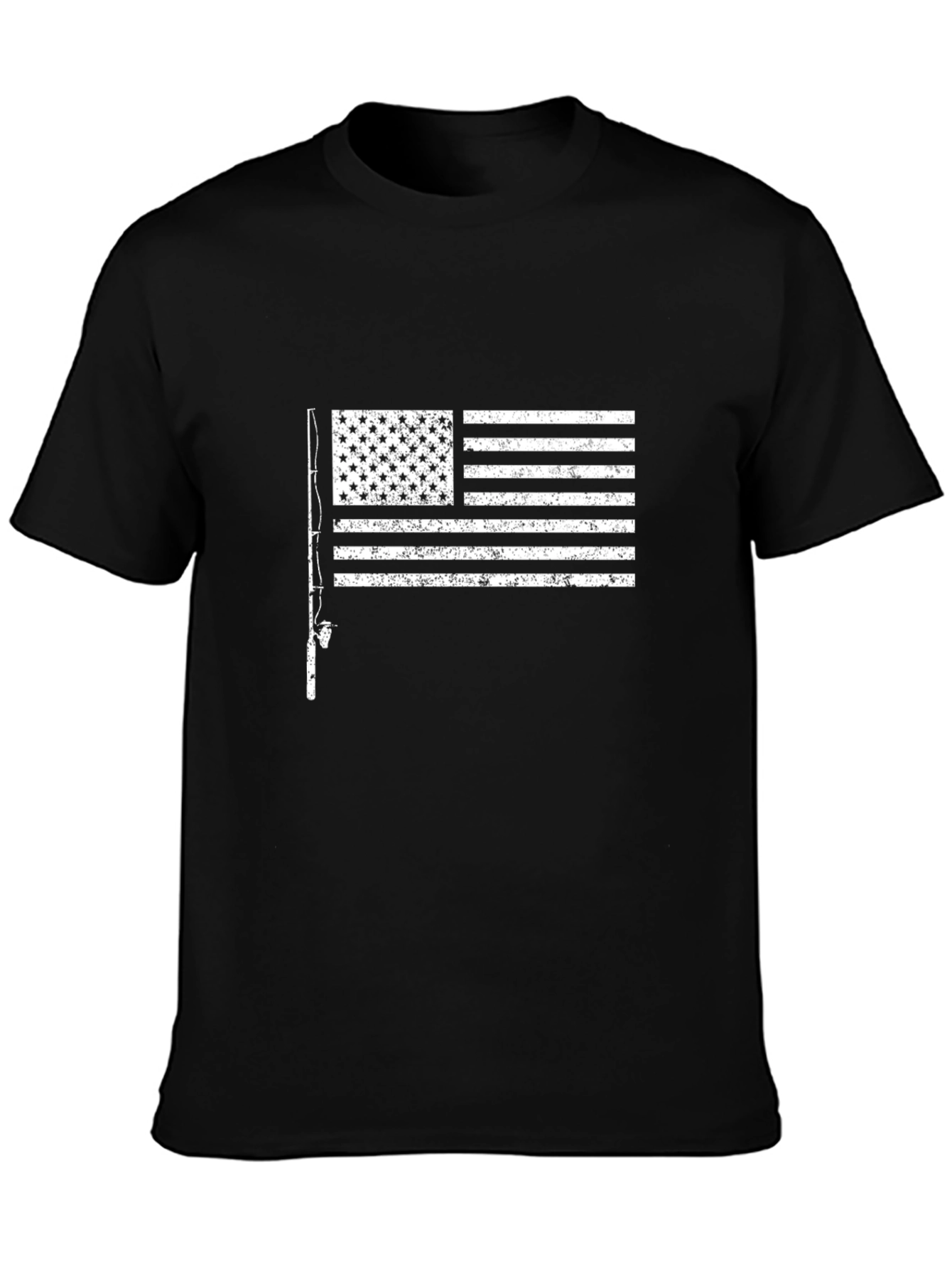 Fishing Flag Graphic T-Shirt - USA Pride