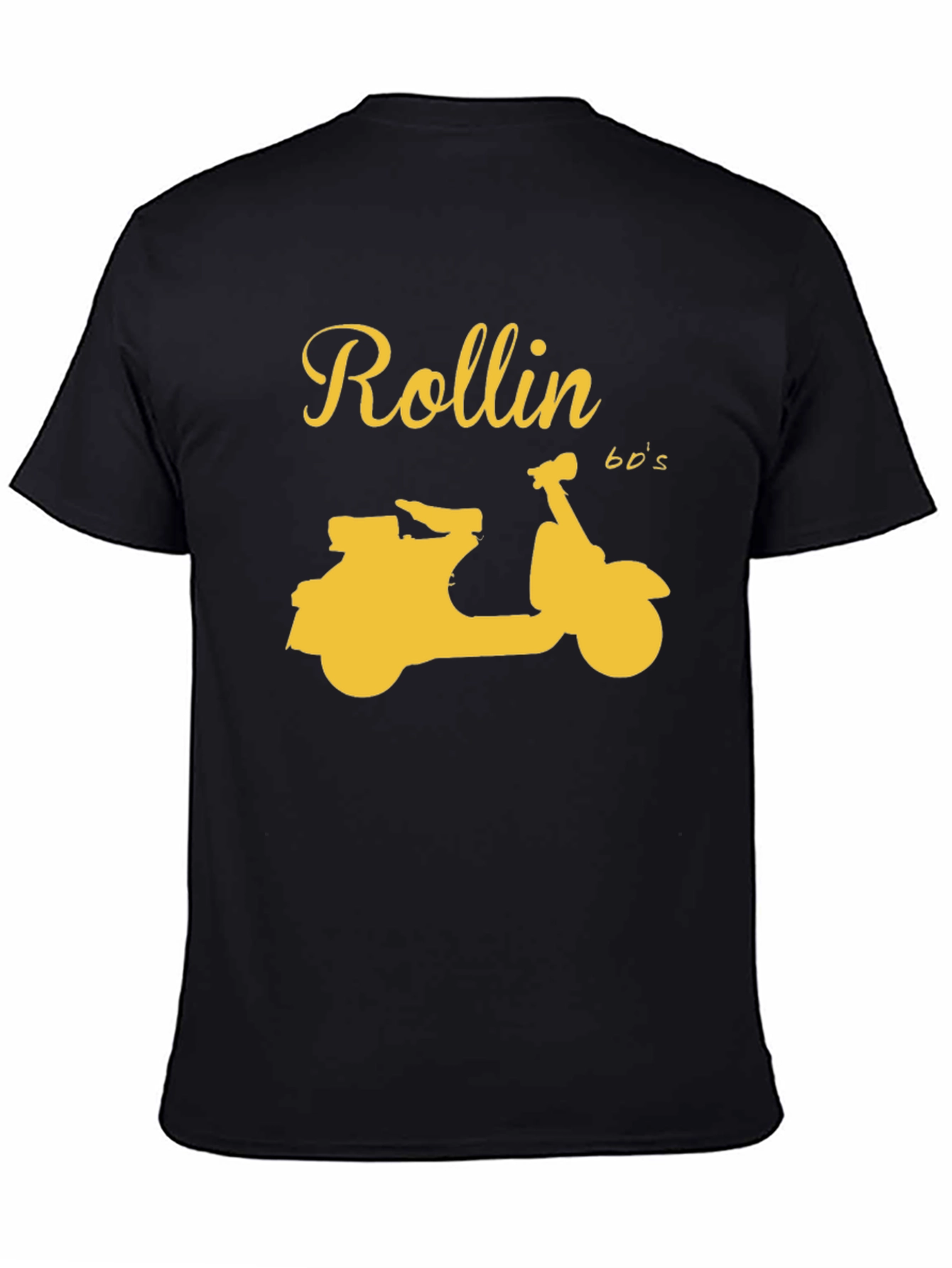 Rollin 60s Scooter Graphic T-Shirt - Black